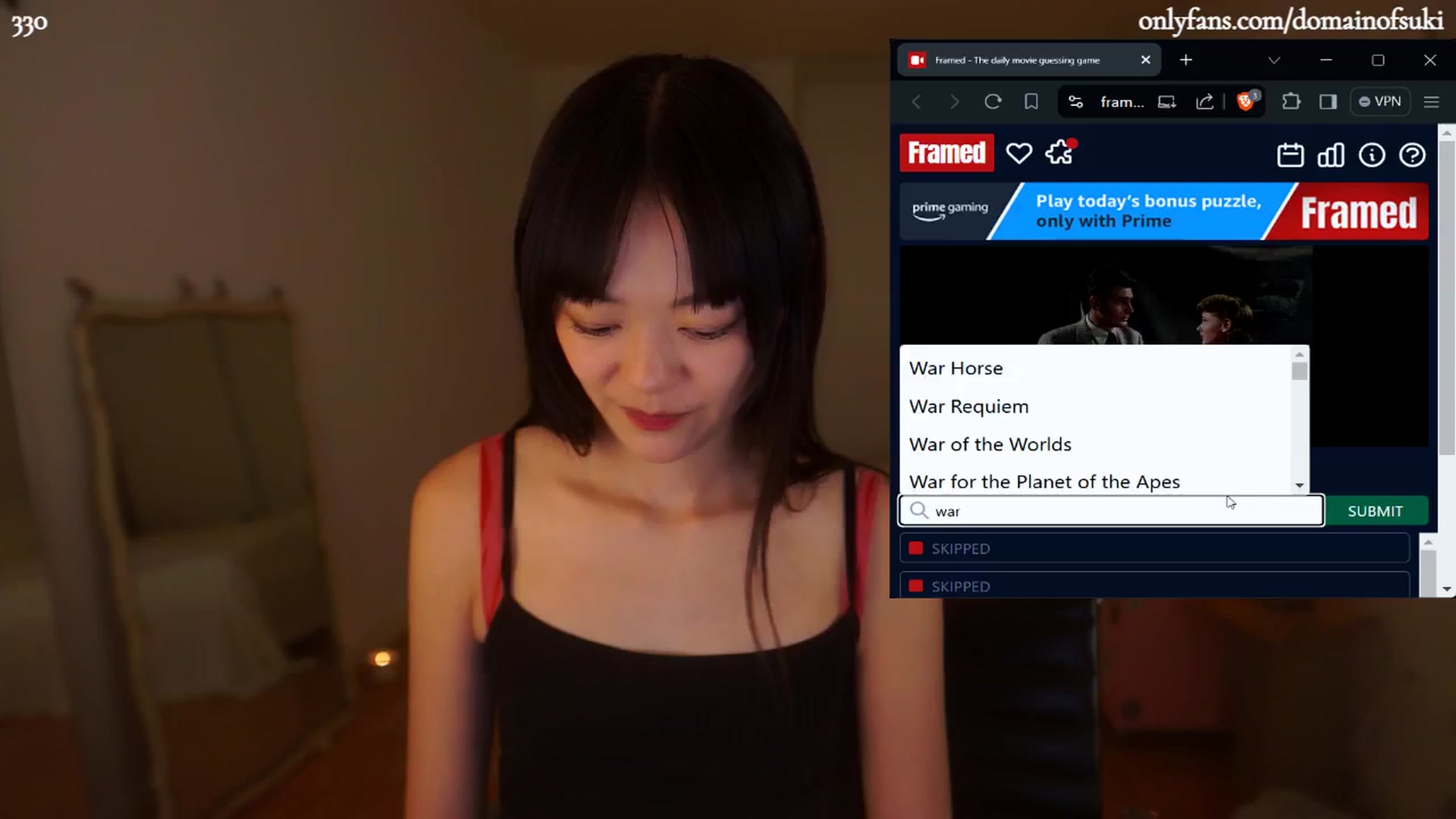 Gallery image thumbnail from domainofpain's myfreecams stream on, 06/15/2024, 07:09 image 10 of 20