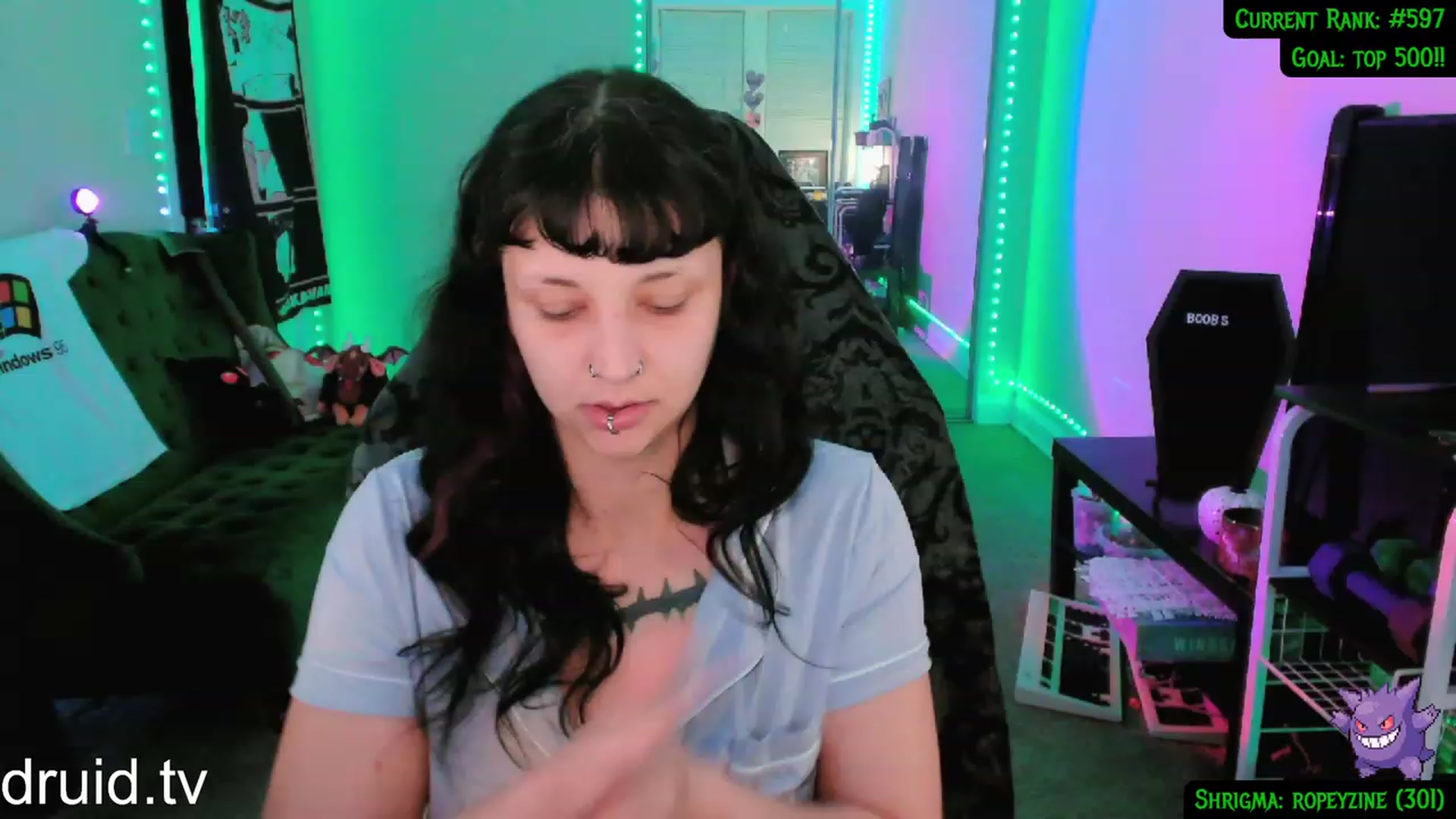 Gallery image thumbnail from druidjpg's myfreecams stream on, 03/18/2024, 05:24 image 3 of 20