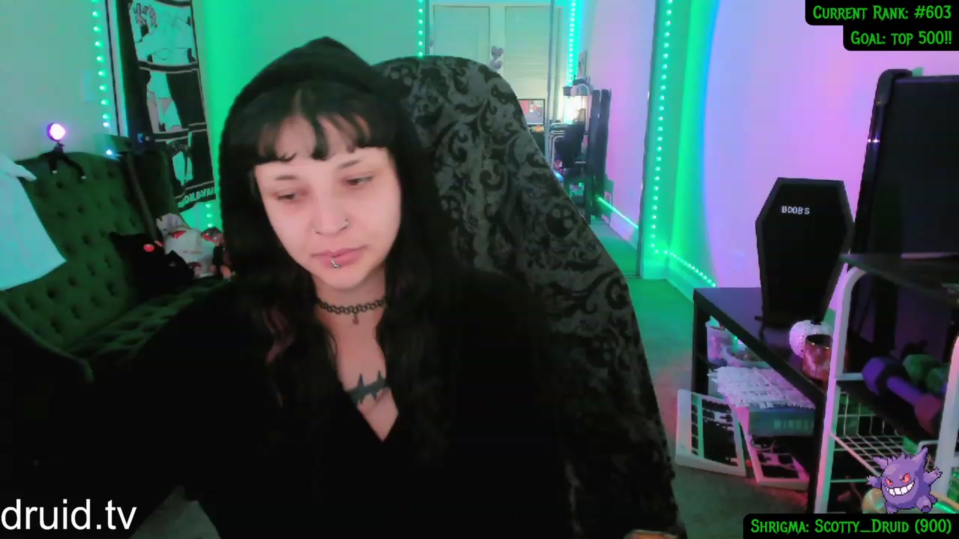 Gallery image thumbnail from druidjpg's myfreecams stream on, 03/19/2024, 05:23 image 14 of 20