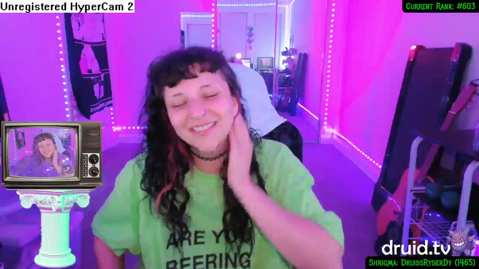 Gallery image thumbnail from druidjpg's myfreecams stream on, 05/20/2024, 07:54 image 2 of 20