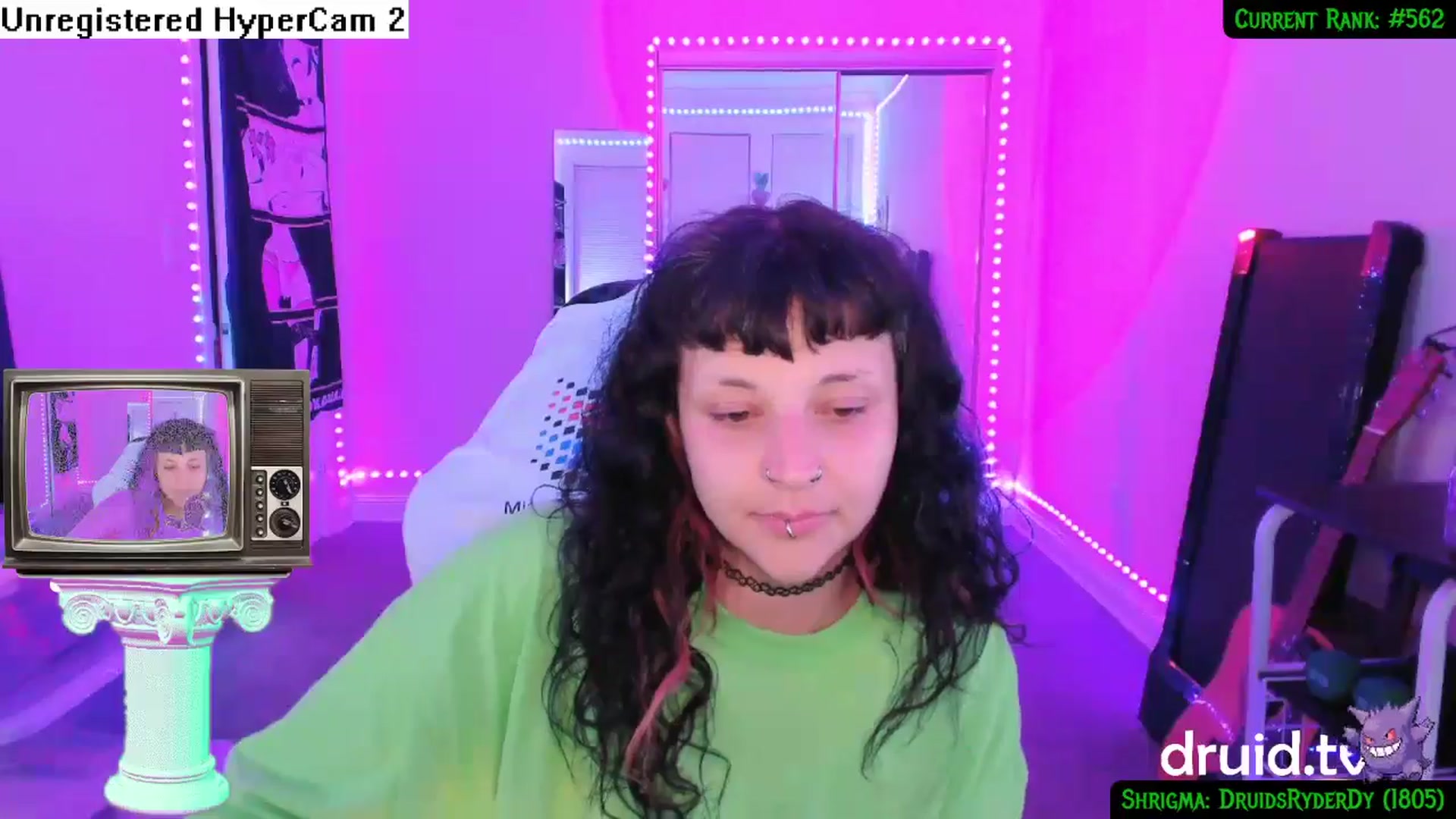 Gallery image thumbnail from druidjpg's myfreecams stream on, 05/20/2024, 07:54 image 18 of 20