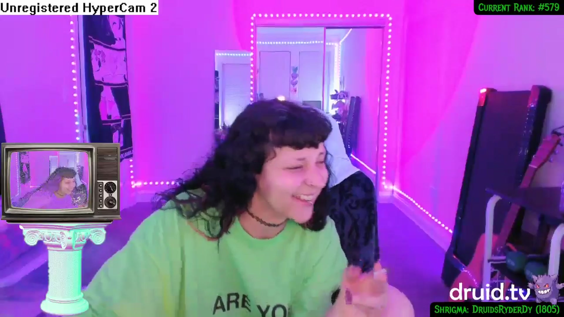 Gallery image thumbnail from druidjpg's myfreecams stream on, 05/20/2024, 07:54 image 10 of 20