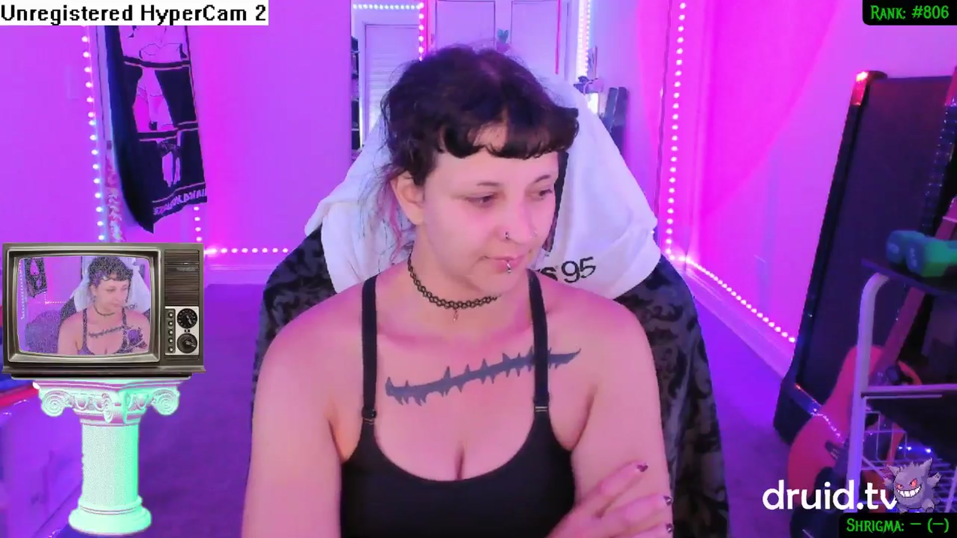 Gallery image thumbnail from druidjpg's myfreecams stream on, 06/03/2024, 02:53 image 15 of 20