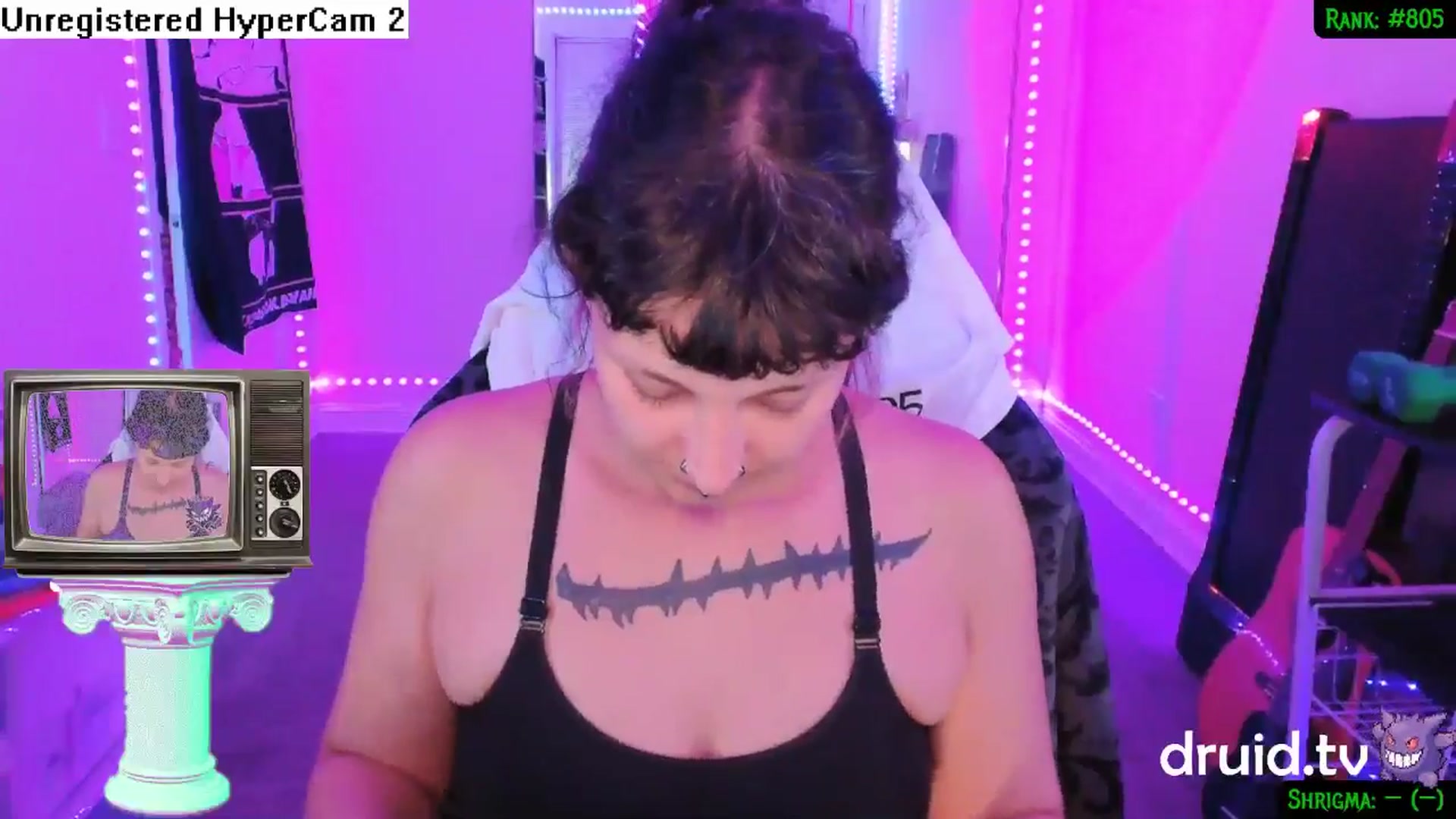 Gallery image thumbnail from druidjpg's myfreecams stream on, 06/03/2024, 02:53 image 9 of 20