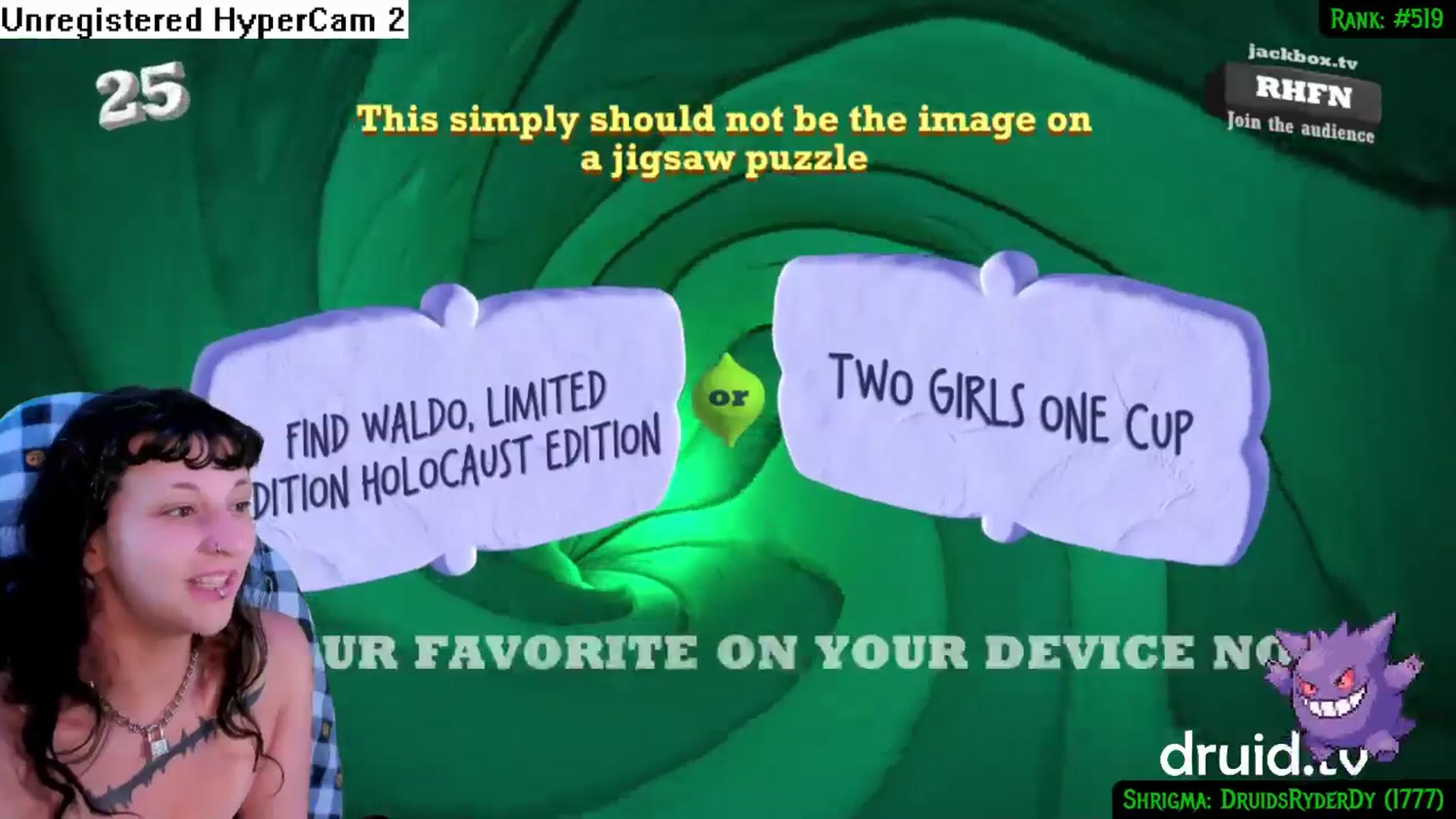 Gallery image thumbnail from druidjpg's myfreecams stream on, 06/20/2024, 04:46 image 14 of 20