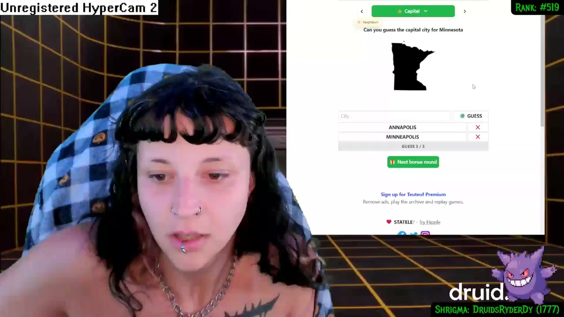 Gallery image thumbnail from druidjpg's myfreecams stream on, 06/20/2024, 04:46 image 20 of 20