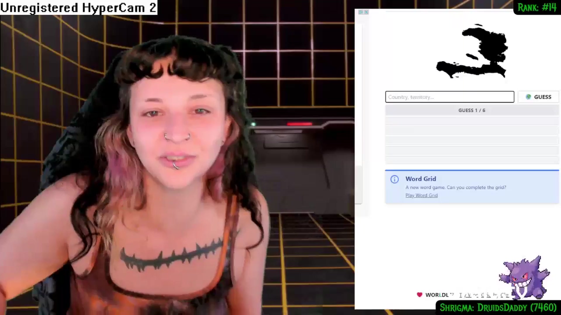 Gallery image thumbnail from druidjpg's myfreecams stream on, 07/08/2024, 05:19 image 19 of 20