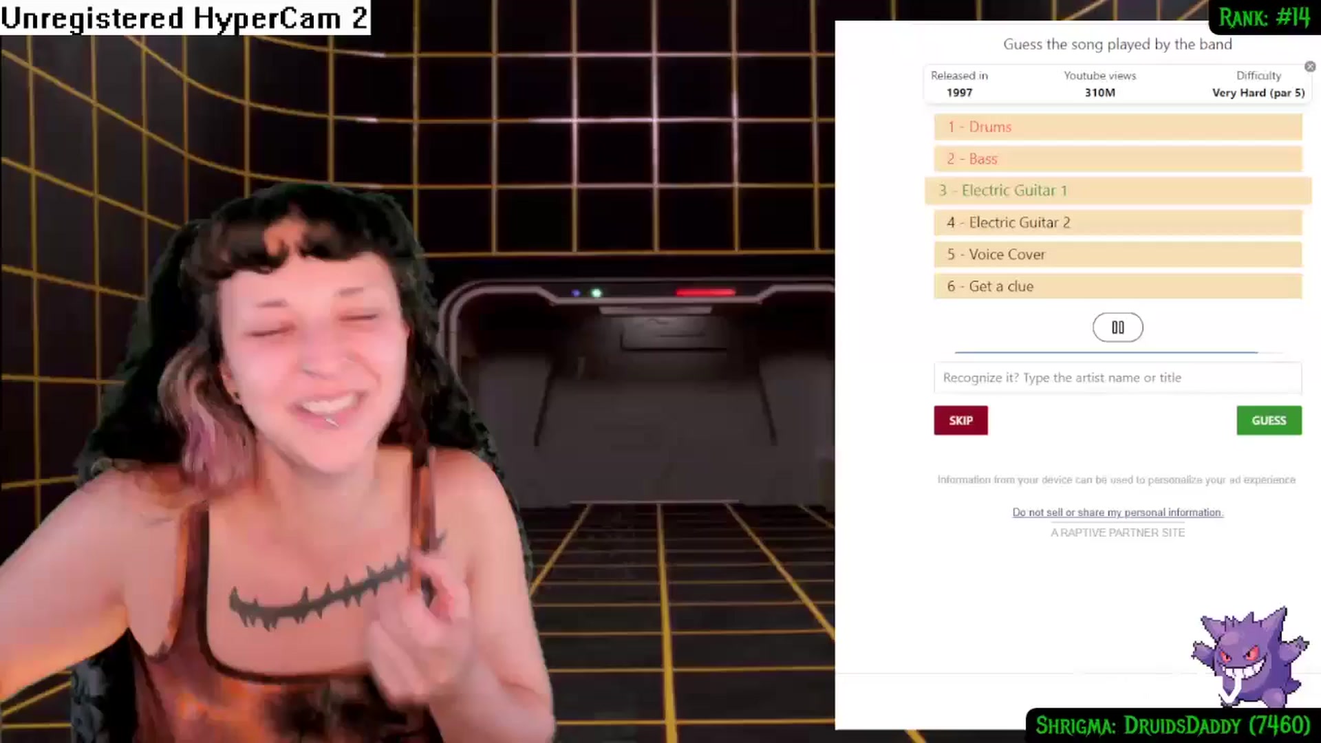 Gallery image thumbnail from druidjpg's myfreecams stream on, 07/08/2024, 05:19 image 16 of 20
