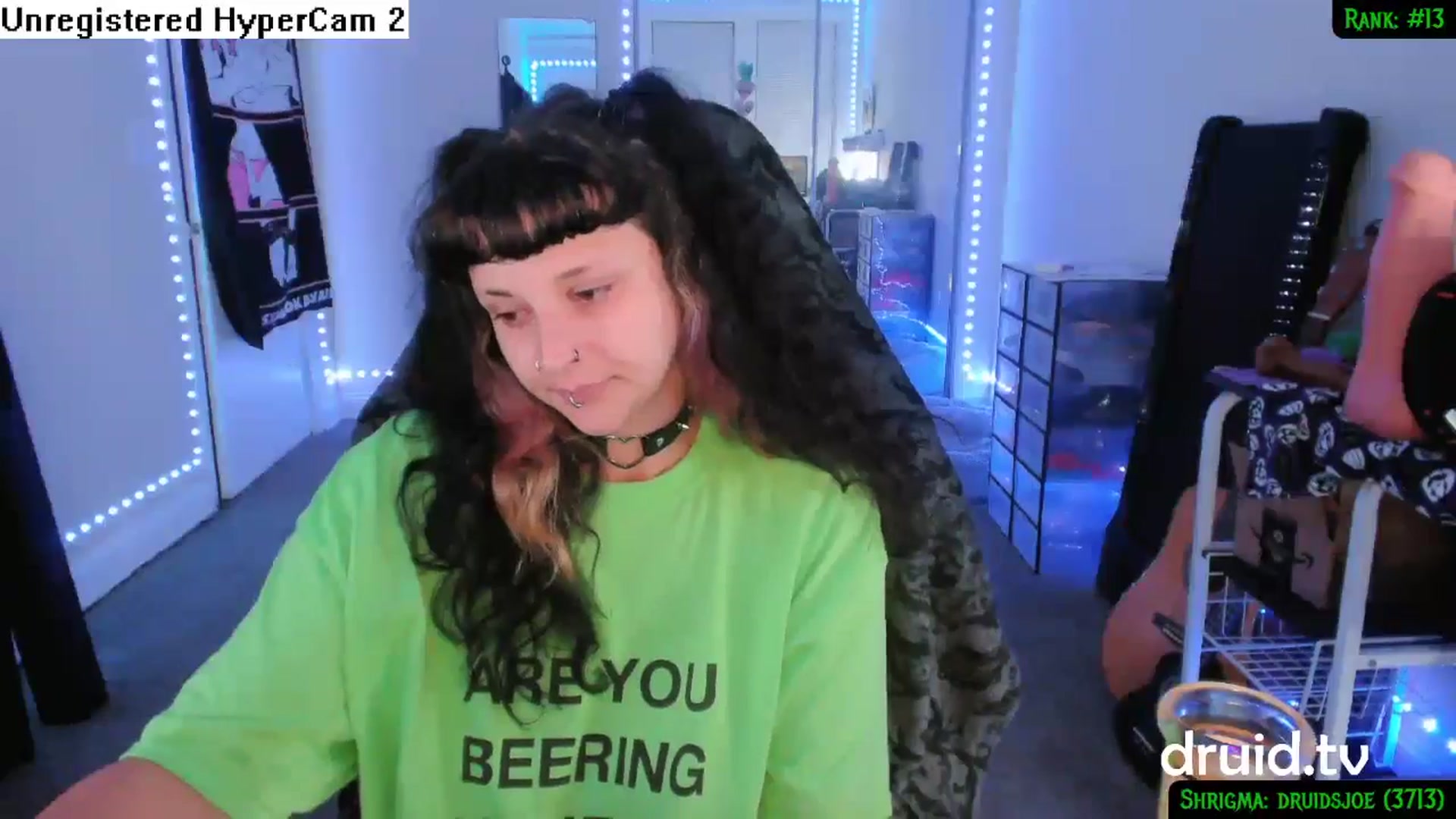 Gallery image thumbnail from druidjpg's myfreecams stream on, 07/10/2024, 05:02 image 17 of 20