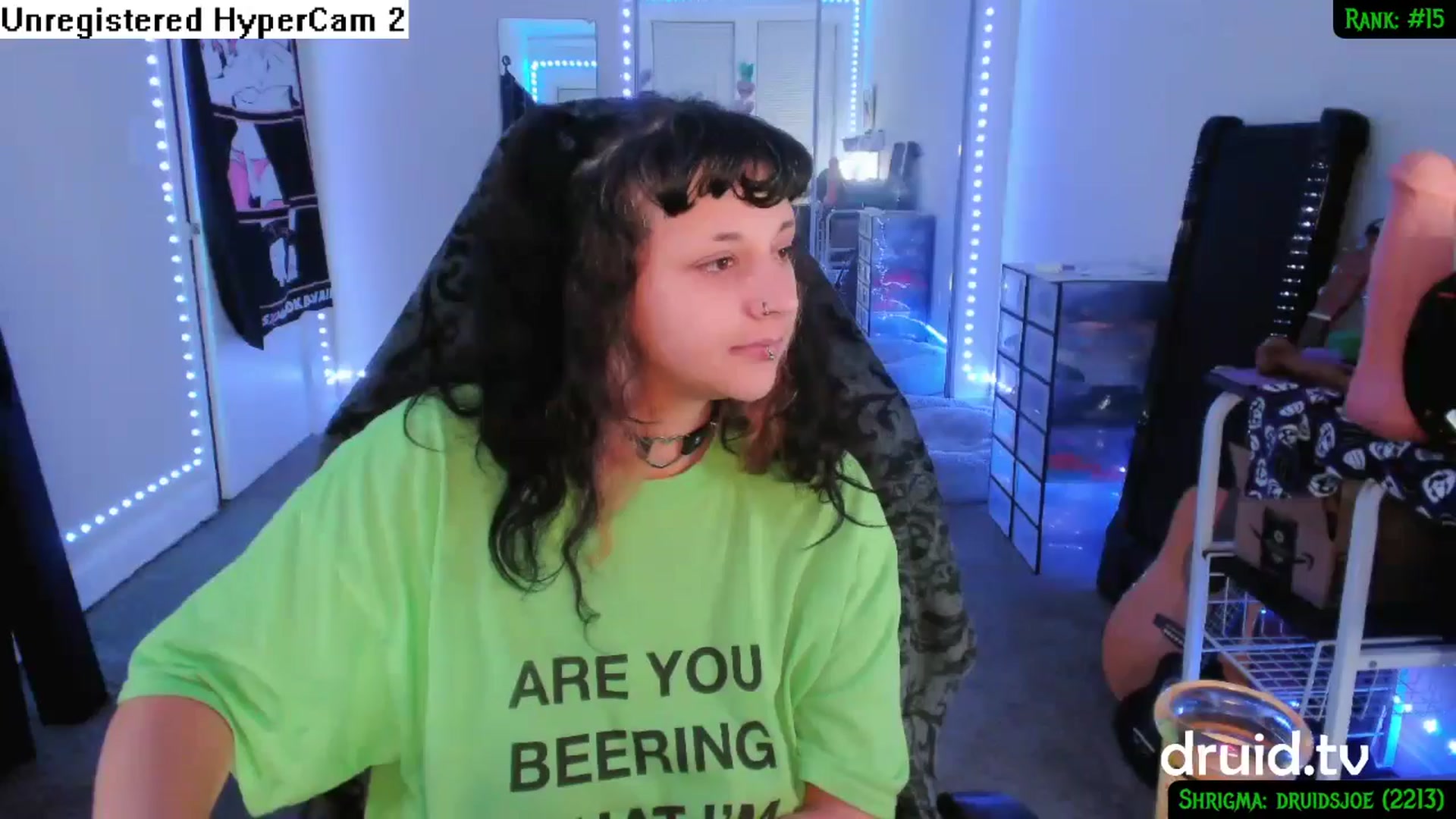 Gallery image thumbnail from druidjpg's myfreecams stream on, 07/10/2024, 05:02 image 10 of 20
