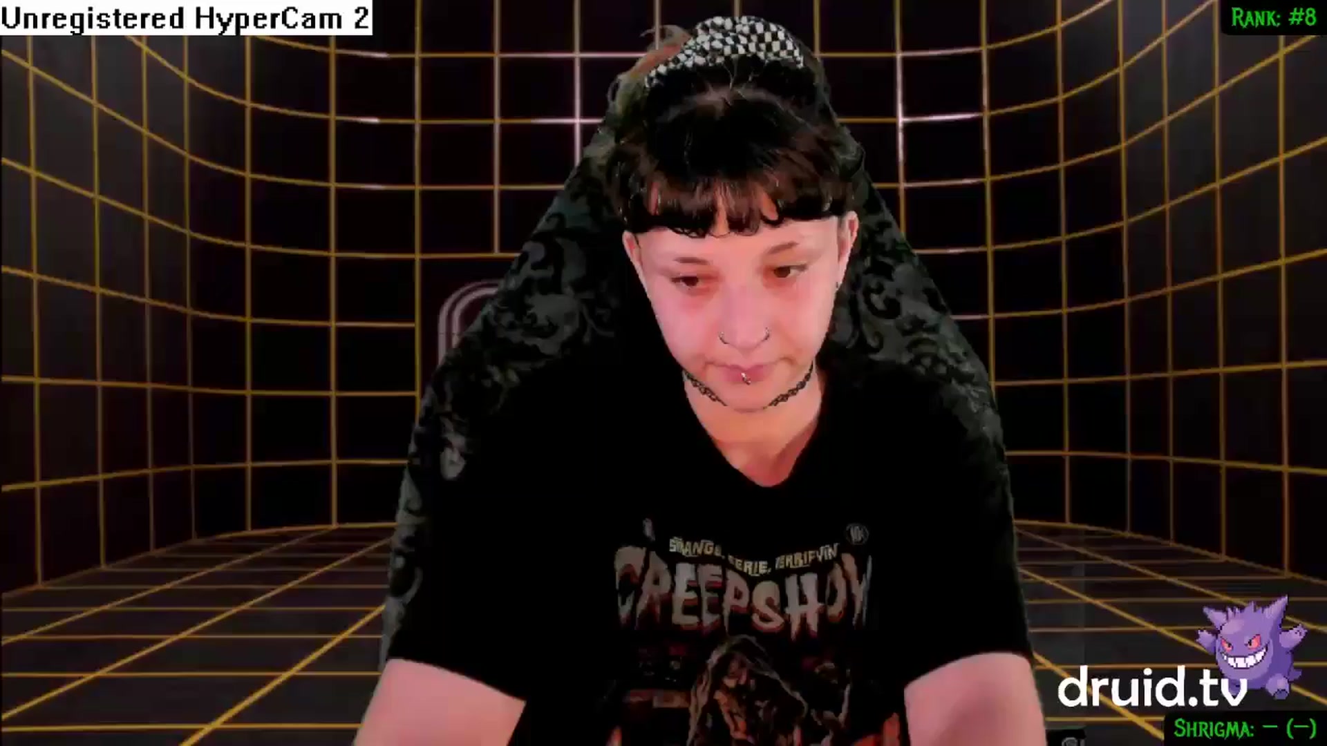 Gallery image thumbnail from druidjpg's myfreecams stream on, 07/13/2024, 04:37 image 1 of 20