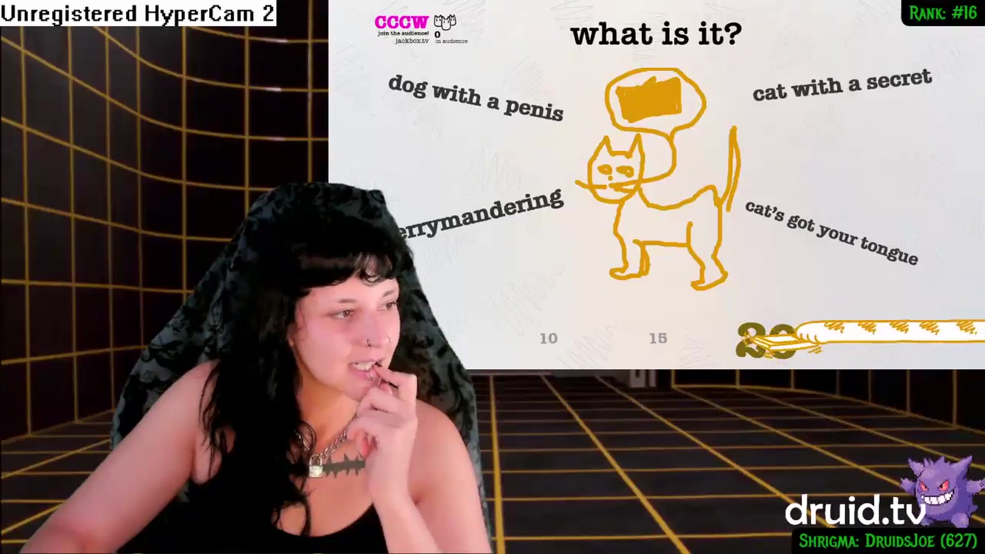 Gallery image thumbnail from druidjpg's myfreecams stream on, 07/15/2024, 04:18 image 8 of 20