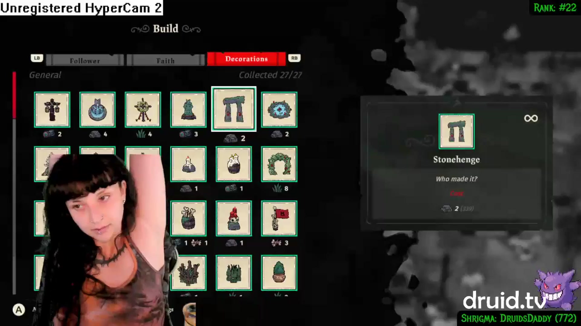 Gallery image thumbnail from druidjpg's myfreecams stream on, 07/18/2024, 05:07 image 7 of 20