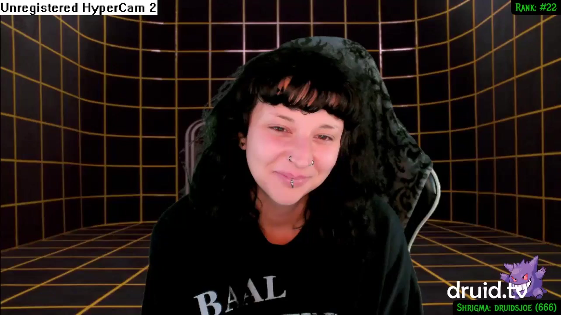 Gallery image thumbnail from druidjpg's myfreecams stream on, 07/19/2024, 03:34 image 1 of 20