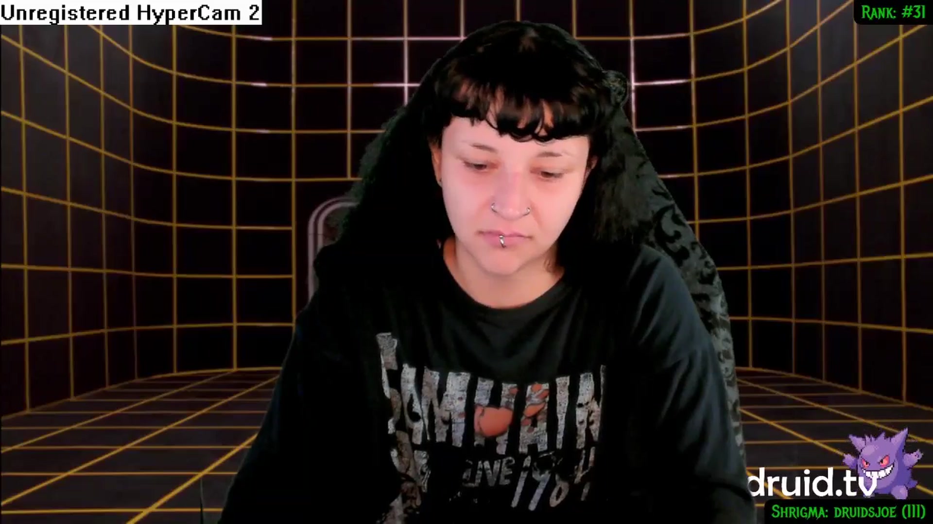 Gallery image thumbnail from druidjpg's myfreecams stream on, 07/22/2024, 05:06 image 2 of 20
