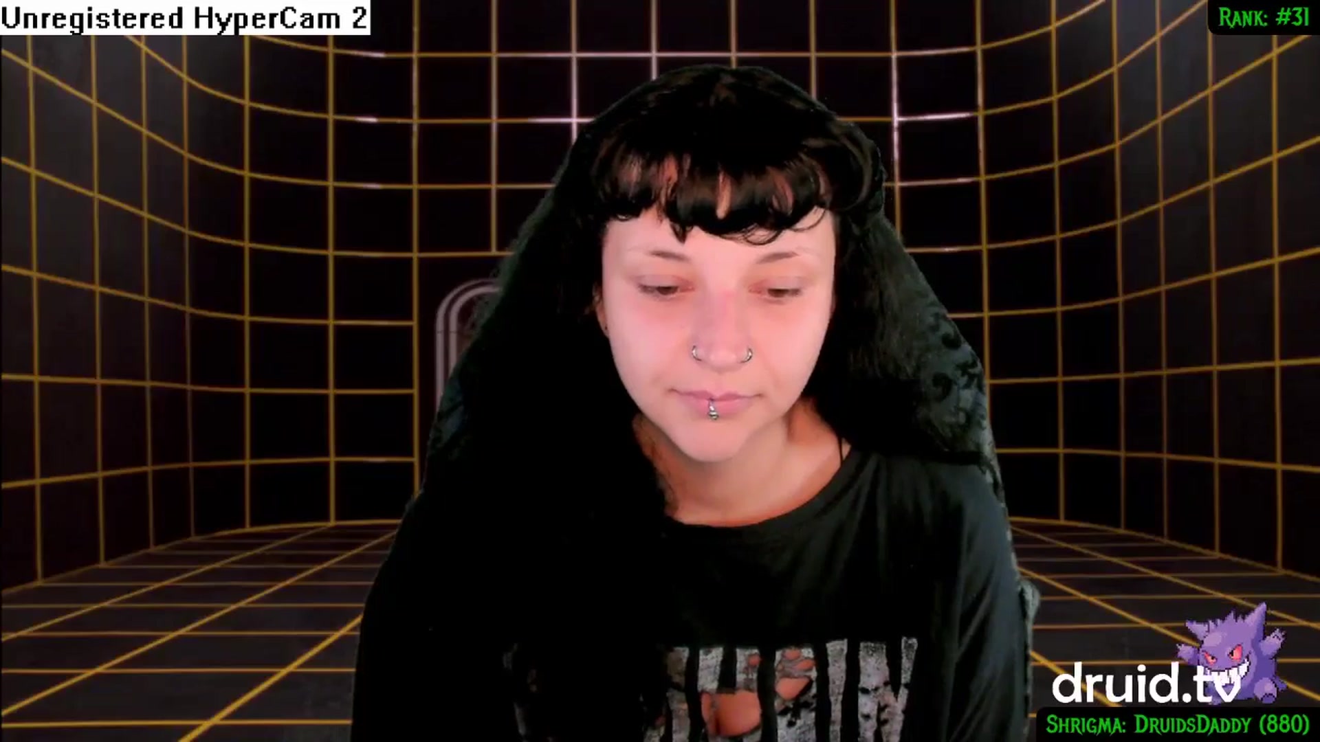 Gallery image thumbnail from druidjpg's myfreecams stream on, 07/22/2024, 05:06 image 16 of 20