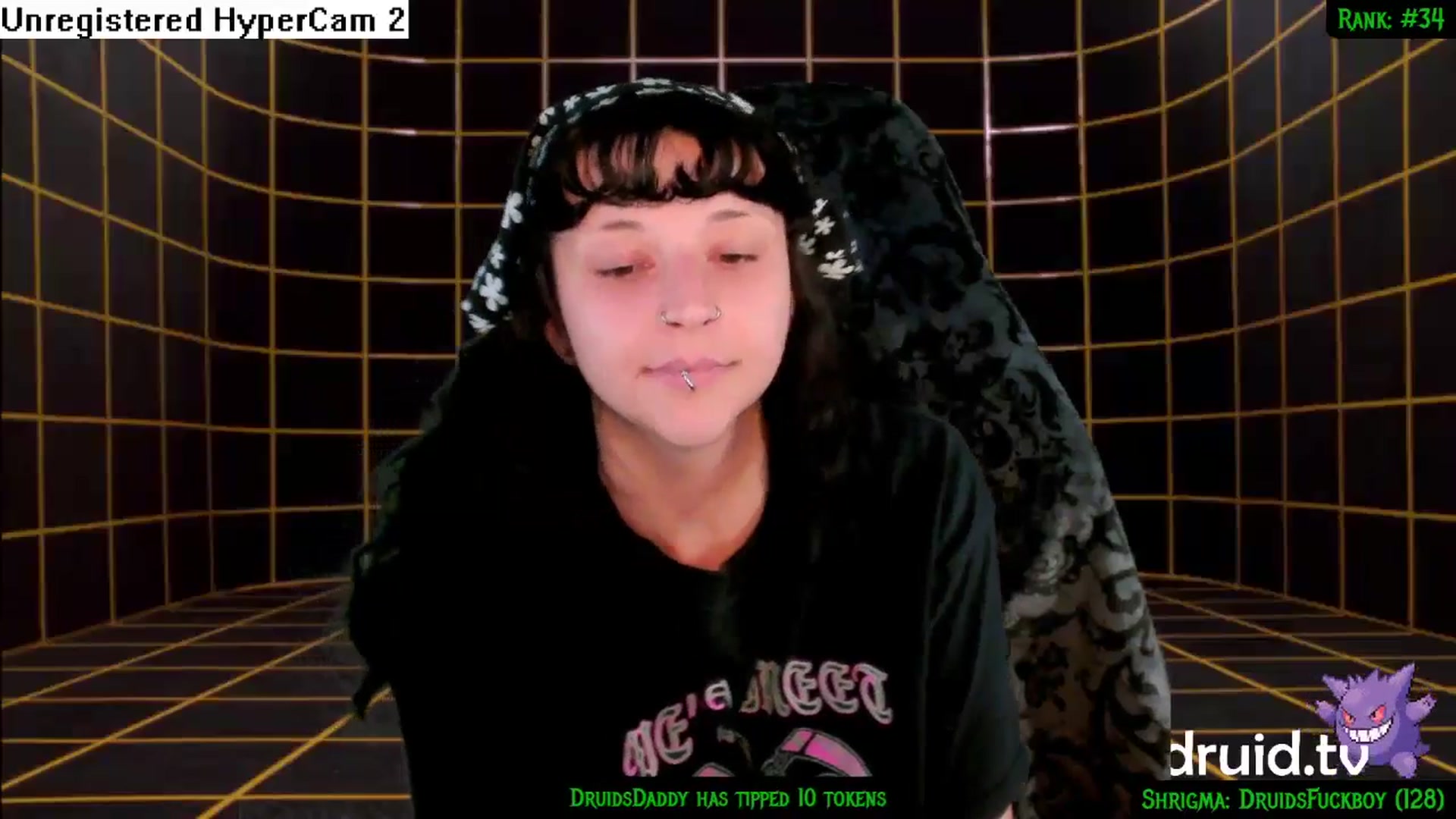 Gallery image thumbnail from druidjpg's myfreecams stream on, 07/23/2024, 05:05 image 13 of 20