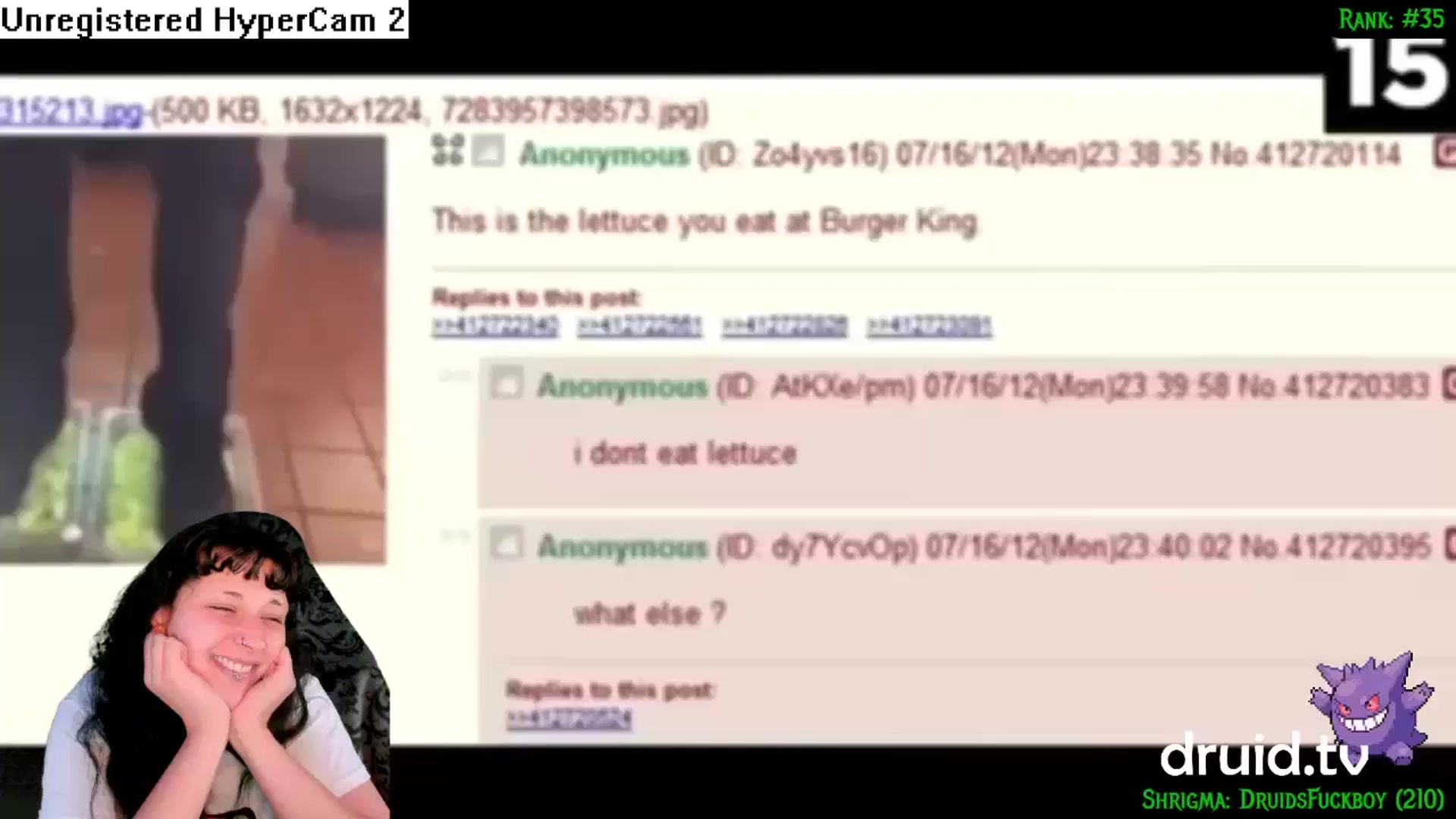 Gallery image thumbnail from druidjpg's myfreecams stream on, 07/24/2024, 05:03 image 11 of 20