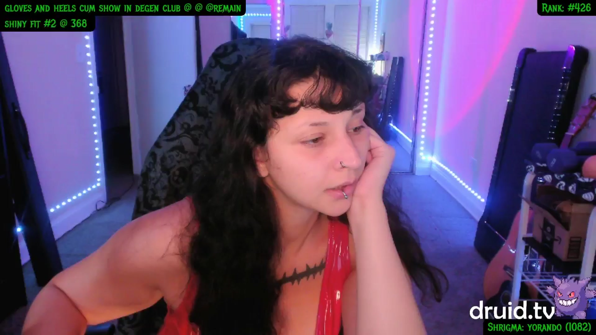 Gallery image thumbnail from druidjpg's myfreecams stream on, 09/08/2024, 04:15 image 6 of 20