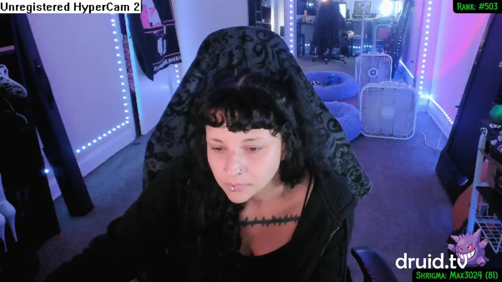 Gallery image thumbnail from druidjpg's myfreecams stream on, 09/30/2024, 04:48 image 10 of 20