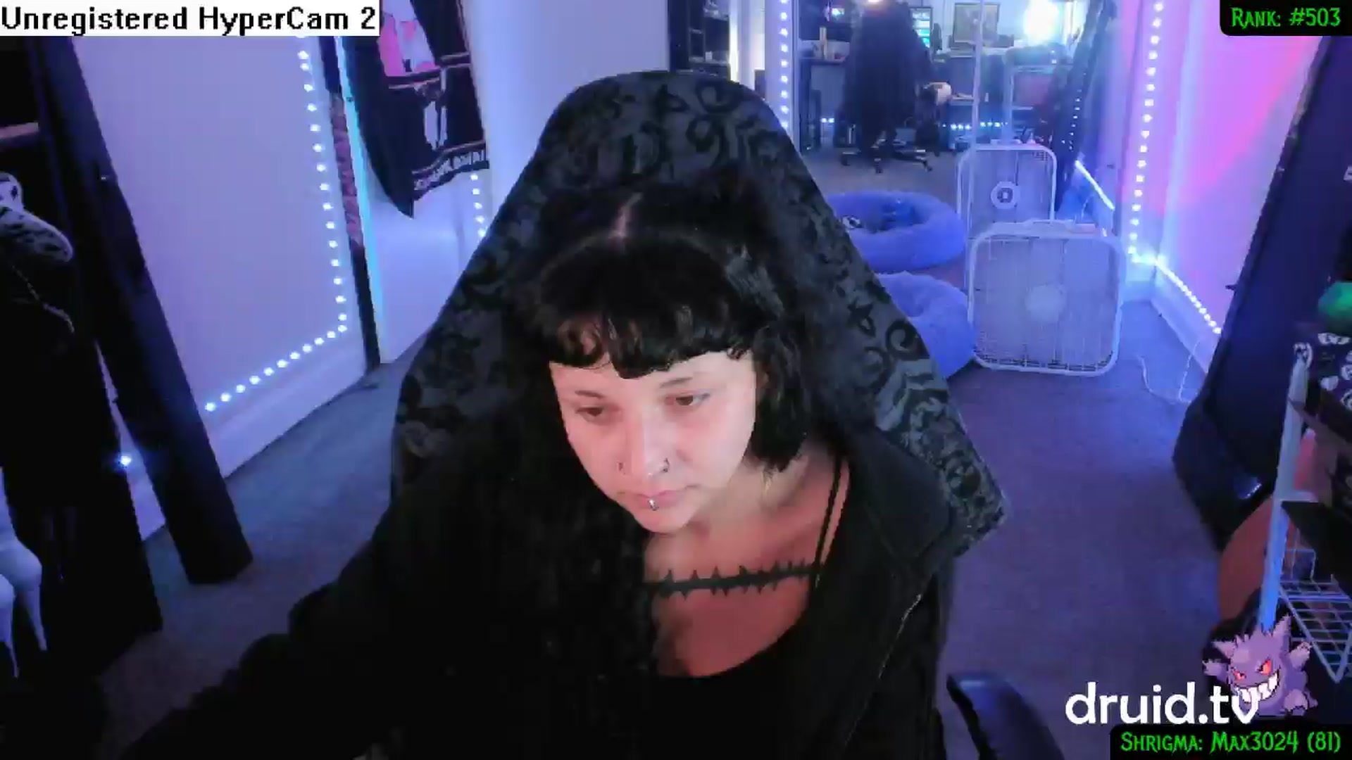 Gallery image thumbnail from druidjpg's myfreecams stream on, 09/30/2024, 04:48 image 9 of 20