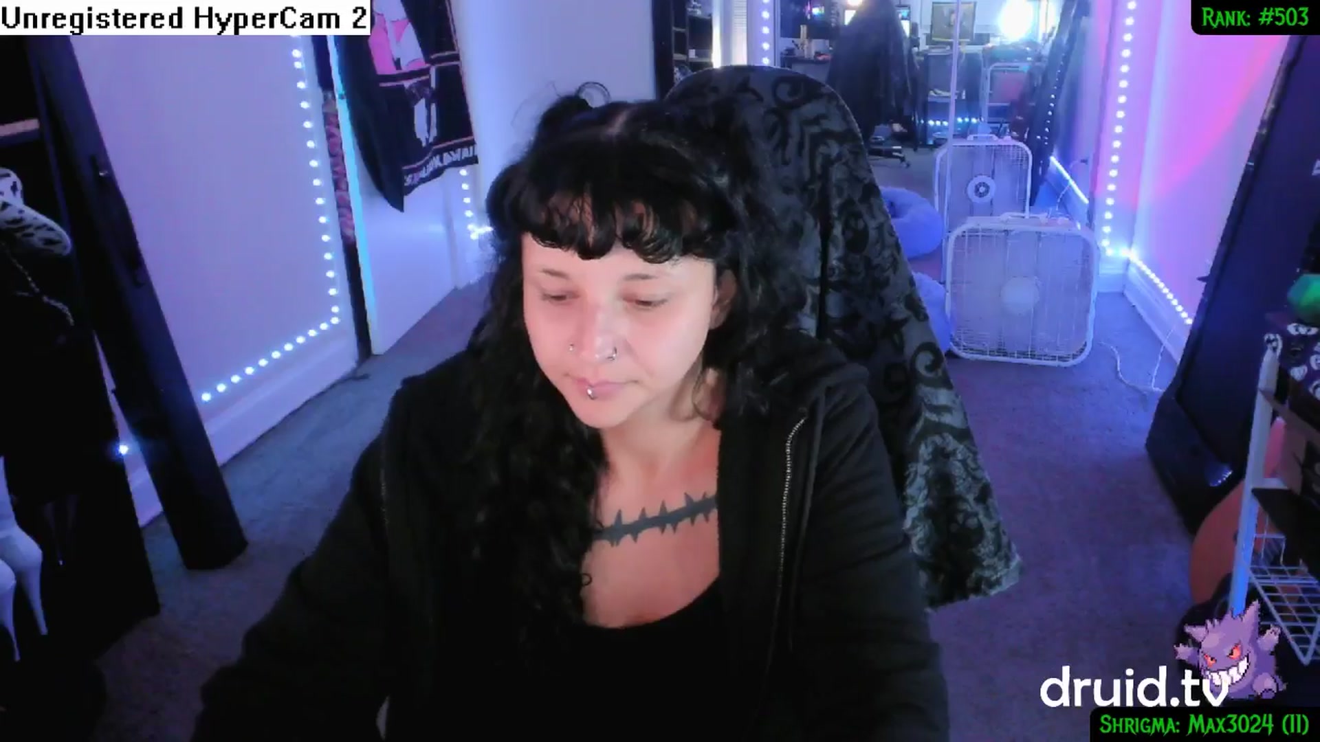 Gallery image thumbnail from druidjpg's myfreecams stream on, 09/30/2024, 04:48 image 2 of 20