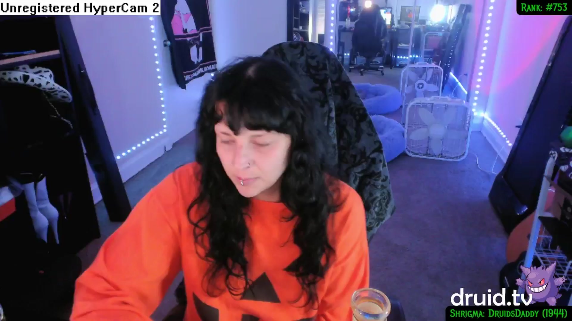 Gallery image thumbnail from druidjpg's myfreecams stream on, 10/02/2024, 04:43 image 17 of 20