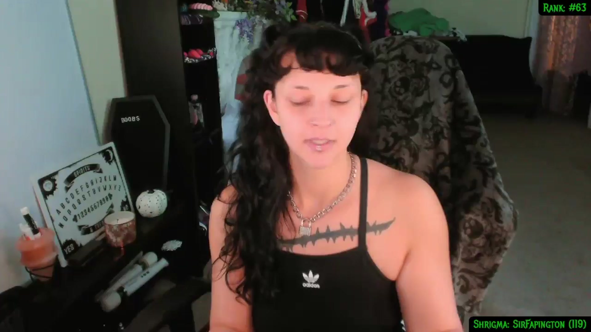 Gallery image thumbnail from druidjpg's myfreecams stream on, 11/15/2024, 05:05 image 11 of 20