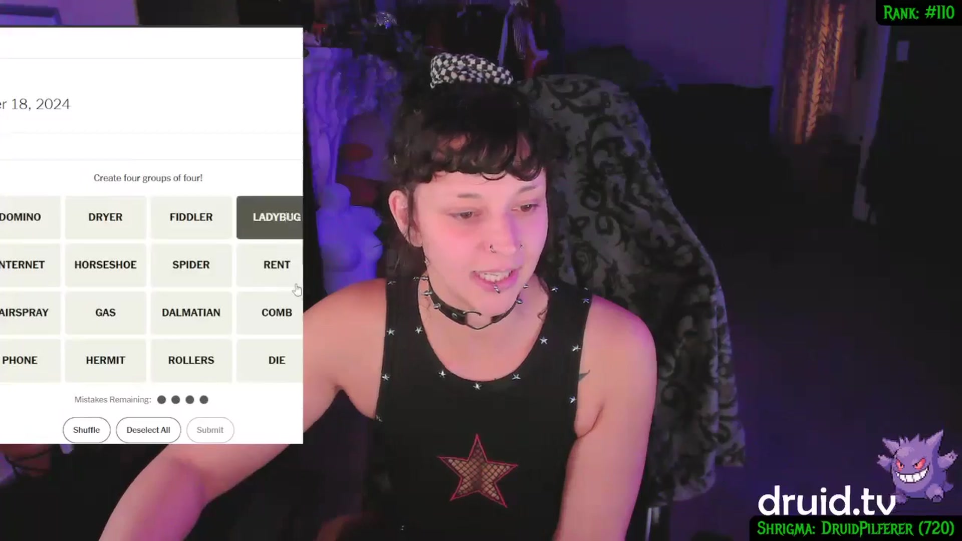 Gallery image thumbnail from druidjpg's myfreecams stream on, 11/19/2024, 05:11 image 13 of 20
