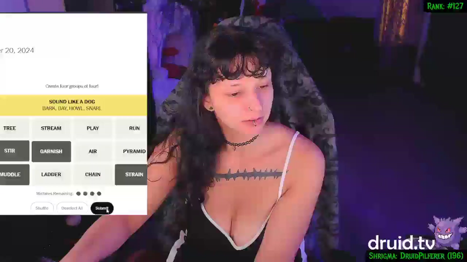 Gallery image thumbnail from druidjpg's myfreecams stream on, 11/21/2024, 05:15 image 11 of 20