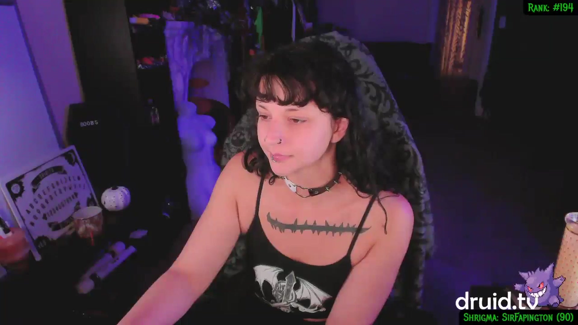 Gallery image thumbnail from druidjpg's myfreecams stream on, 11/27/2024, 04:52 image 9 of 20