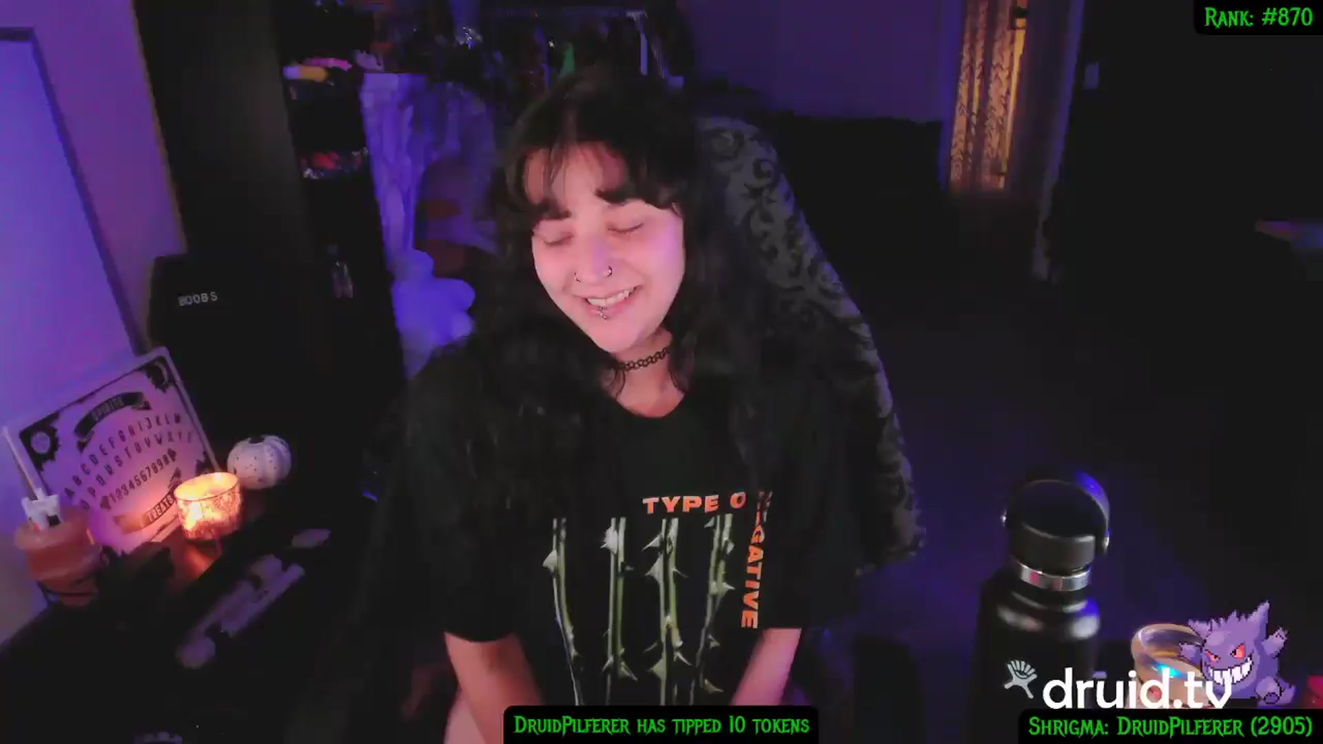 Gallery image thumbnail from druidjpg's myfreecams stream on, 12/03/2024, 05:54 image 17 of 20