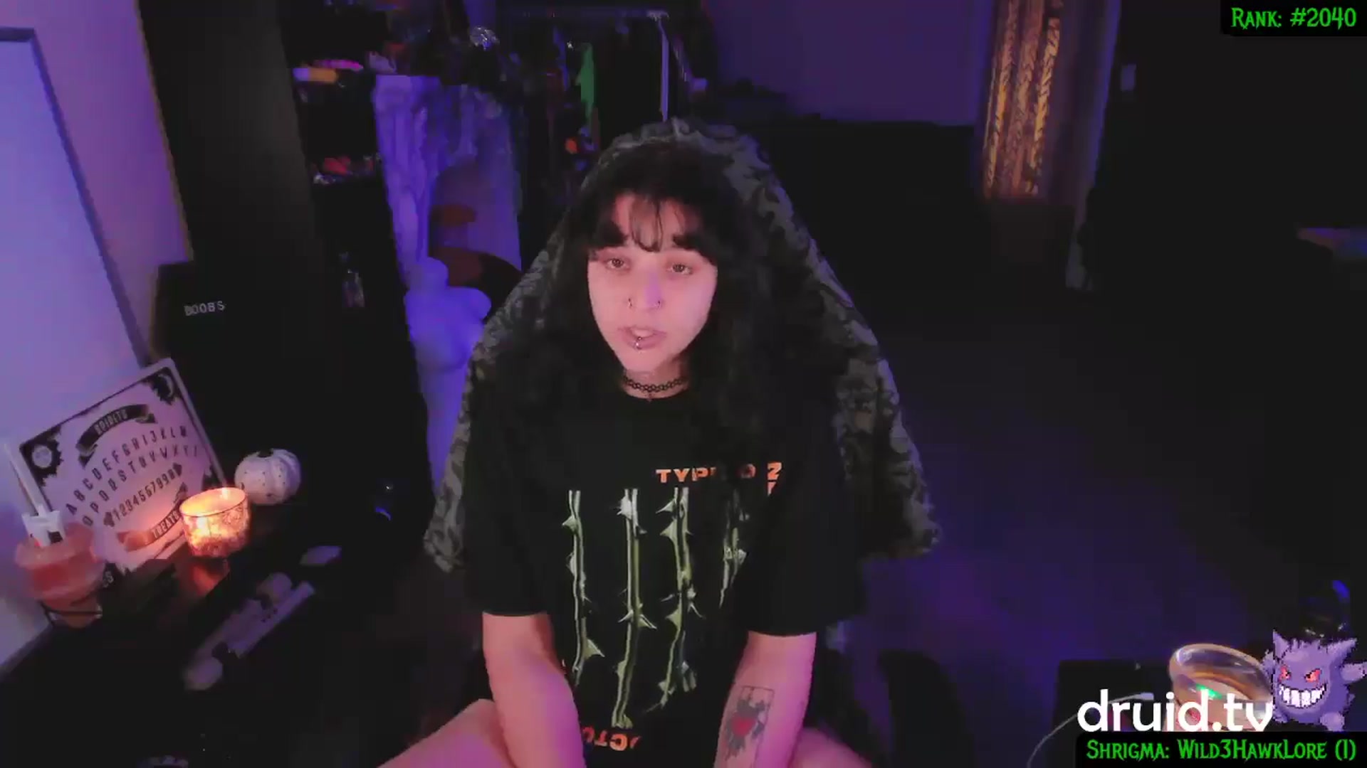 Gallery image thumbnail from druidjpg's myfreecams stream on, 12/03/2024, 05:54 image 11 of 20