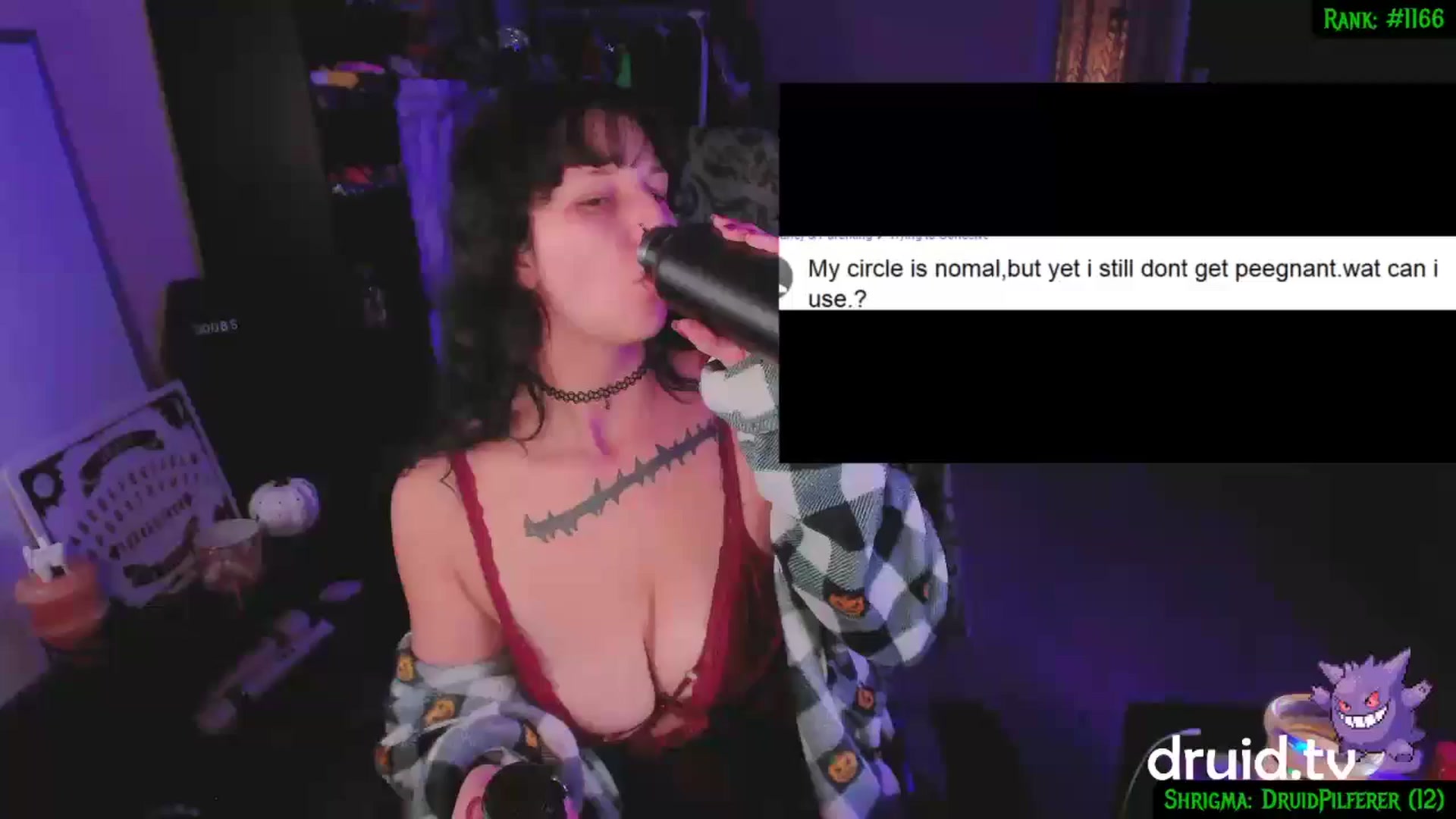 Gallery image thumbnail from druidjpg's myfreecams stream on, 12/04/2024, 05:36 image 1 of 20