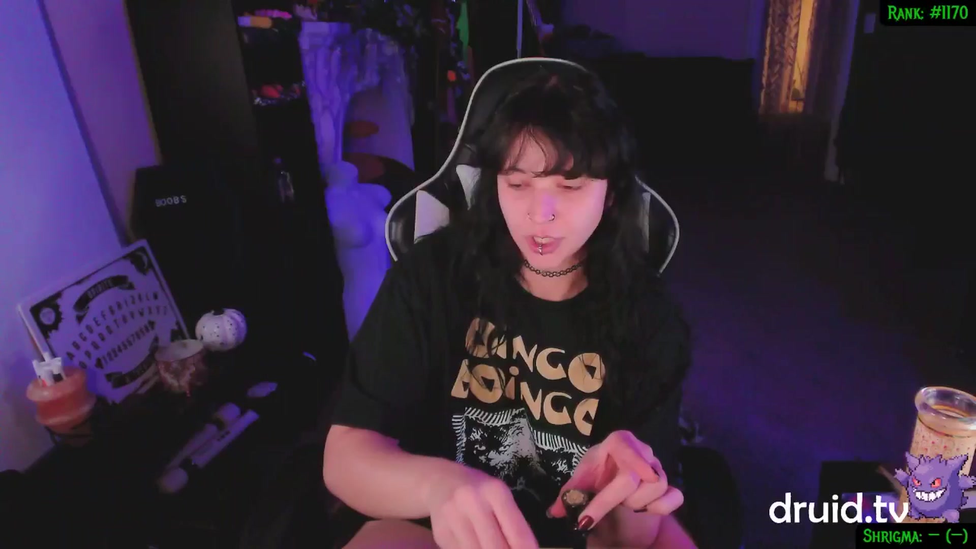 Gallery image thumbnail from druidjpg's myfreecams stream on, 12/06/2024, 06:21 image 4 of 20