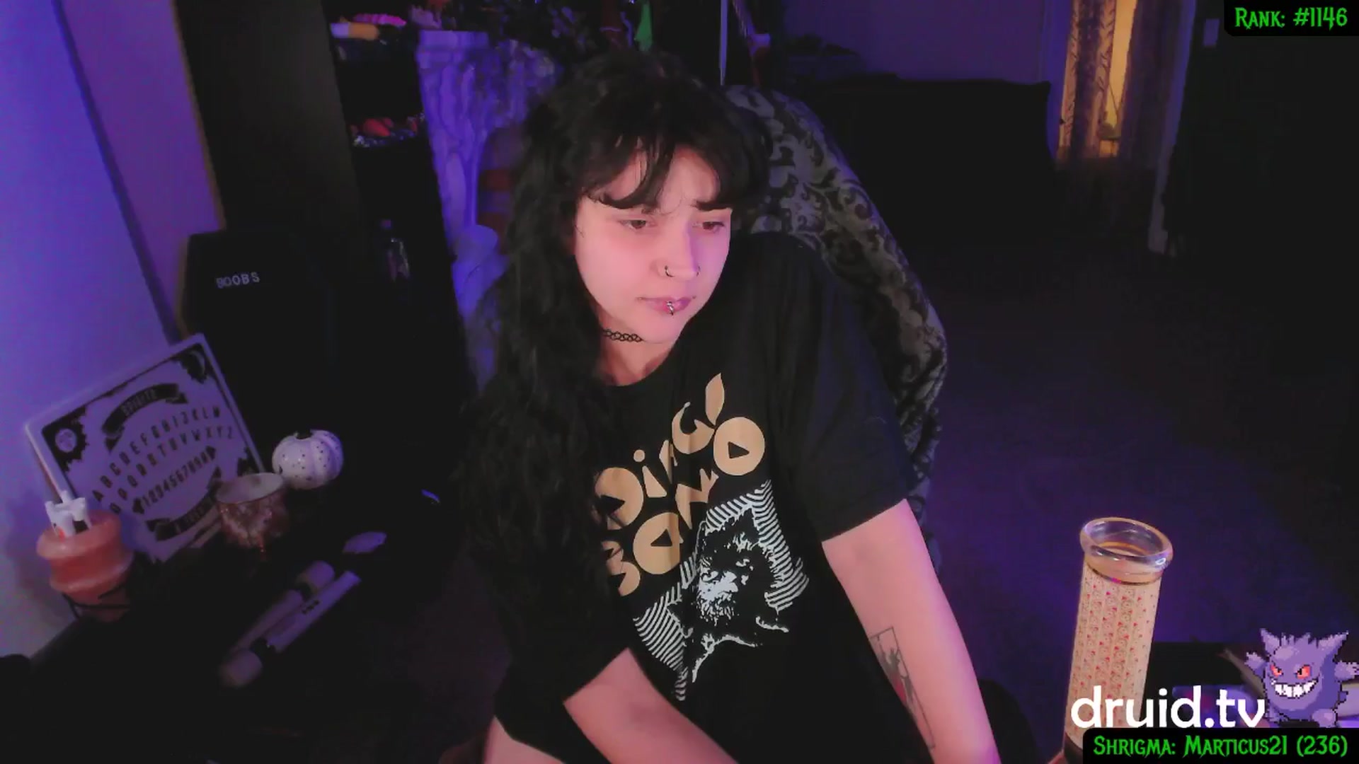 Gallery image thumbnail from druidjpg's myfreecams stream on, 12/06/2024, 06:21 image 11 of 20