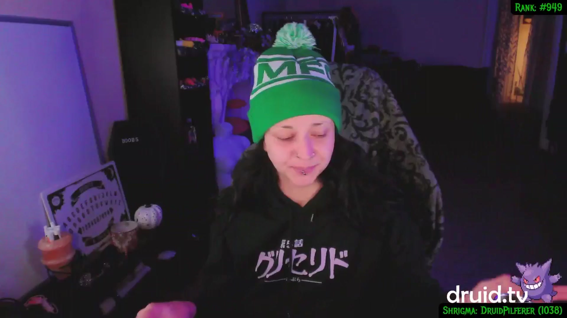 Gallery image thumbnail from druidjpg's myfreecams stream on, 12/07/2024, 06:55 image 5 of 20