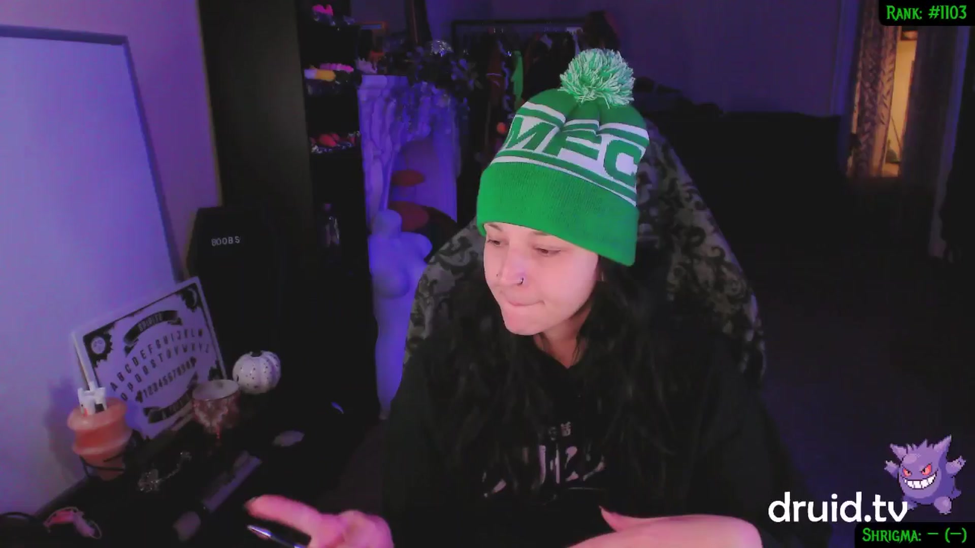 Gallery image thumbnail from druidjpg's myfreecams stream on, 12/07/2024, 06:55 image 2 of 20