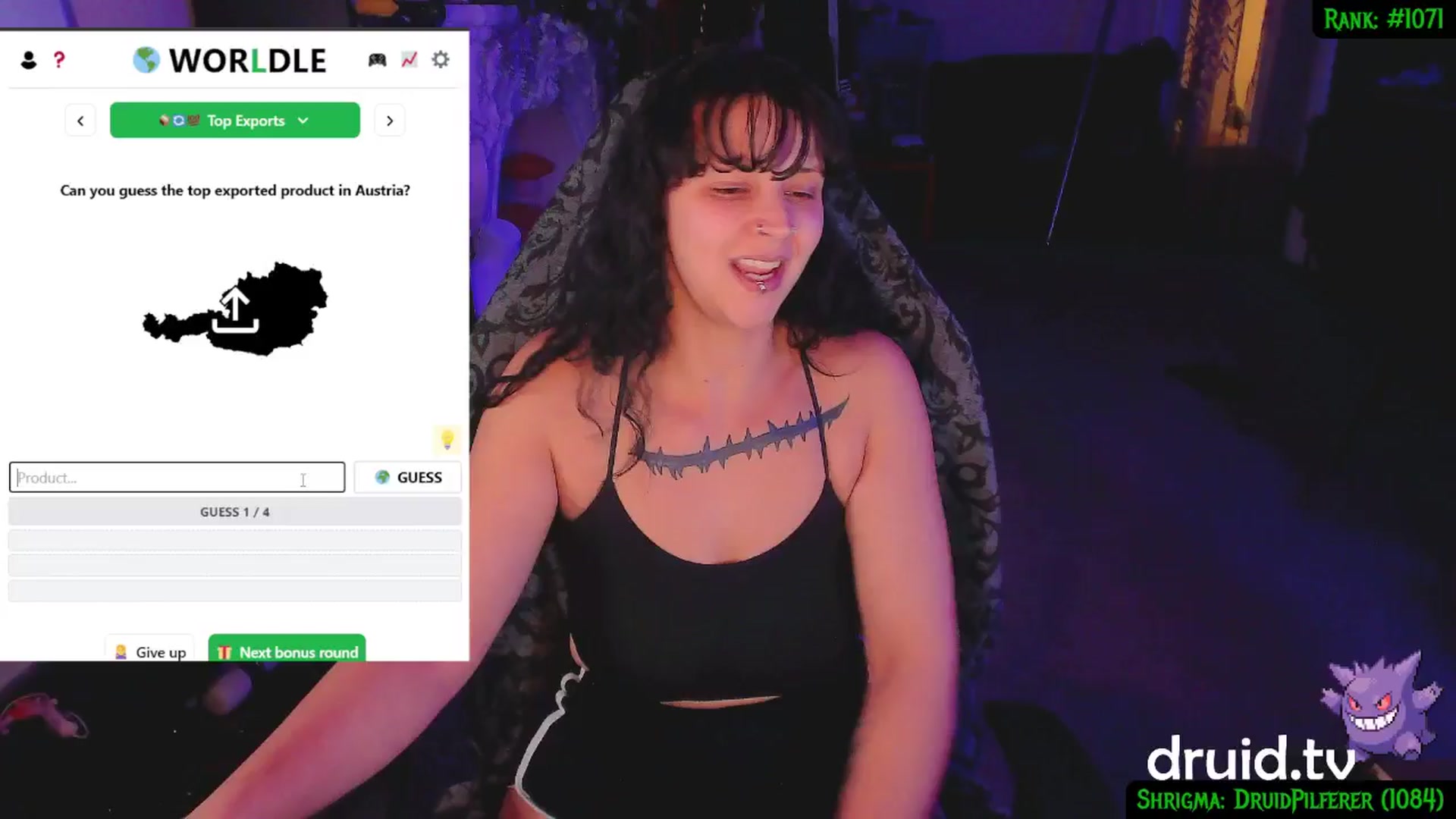 Gallery image thumbnail from druidjpg's myfreecams stream on, 12/10/2024, 06:03 image 13 of 20