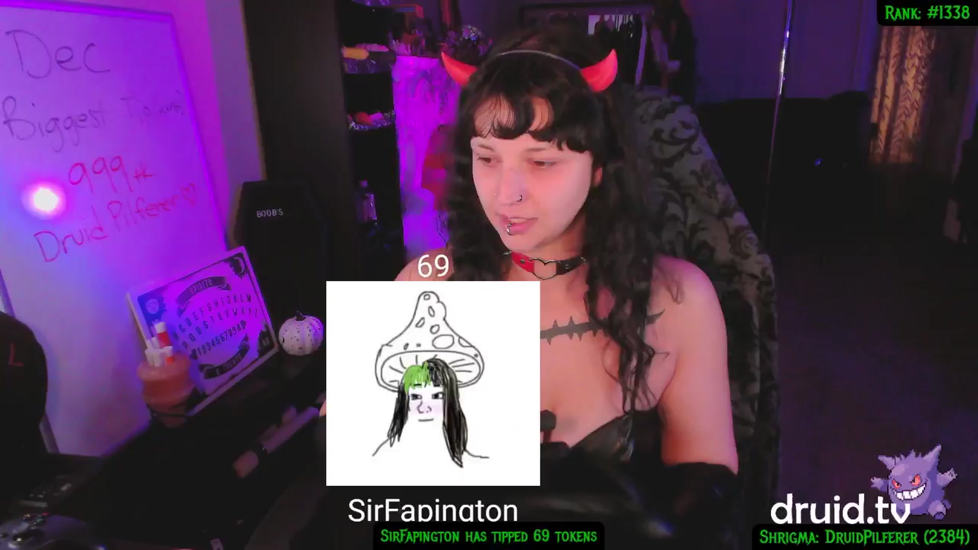 Gallery image thumbnail from druidjpg's myfreecams stream on, 12/18/2024, 04:42 image 14 of 20