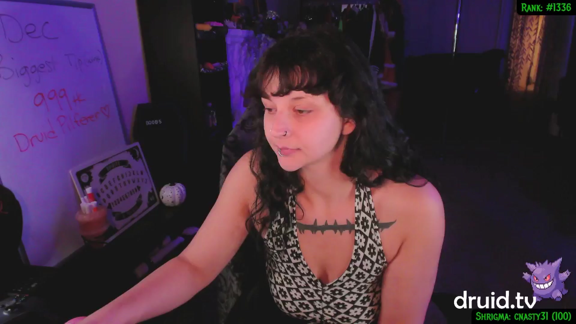 Gallery image thumbnail from druidjpg's myfreecams stream on, 12/19/2024, 06:21 image 6 of 20