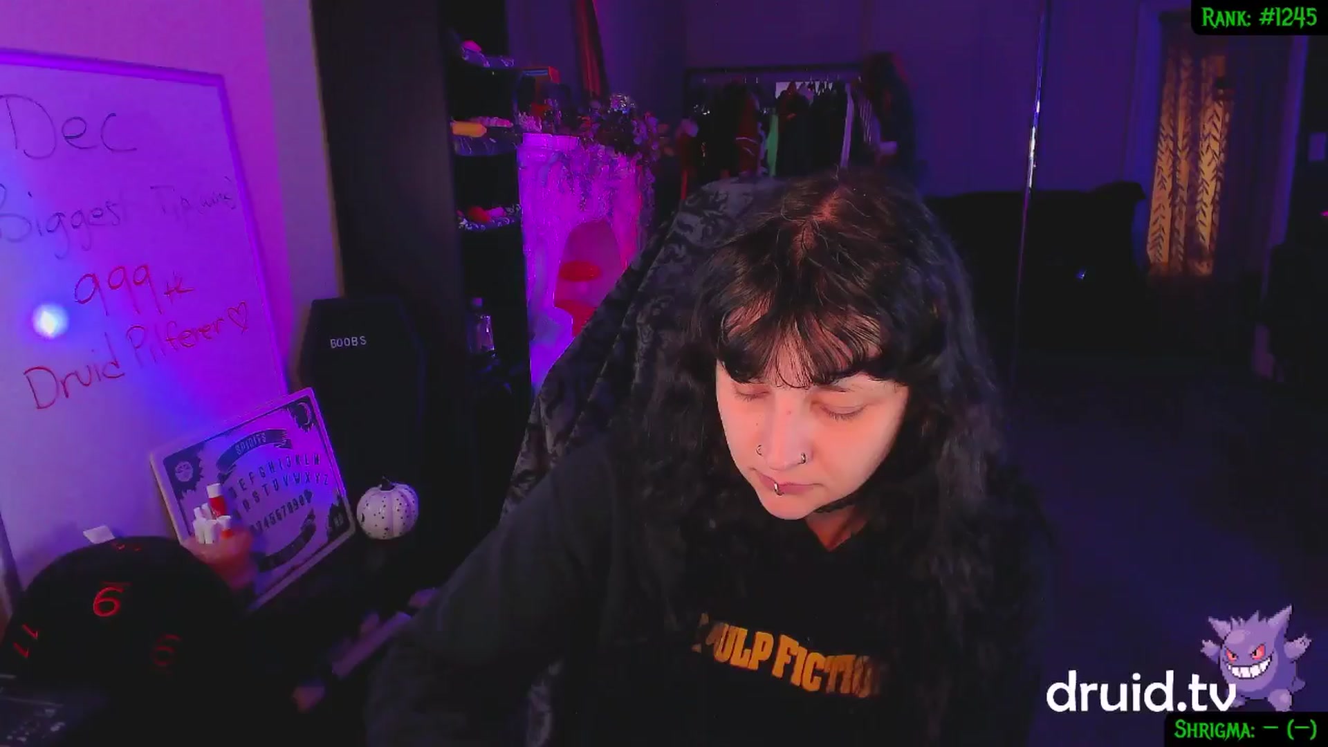 Gallery image thumbnail from druidjpg's myfreecams stream on, 12/20/2024, 05:50 image 1 of 20