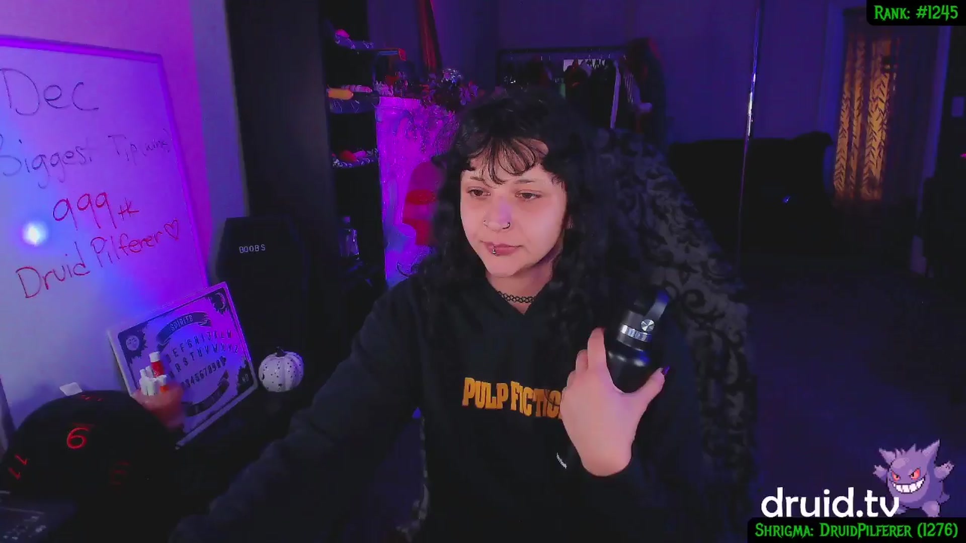 Gallery image thumbnail from druidjpg's myfreecams stream on, 12/20/2024, 05:50 image 17 of 20