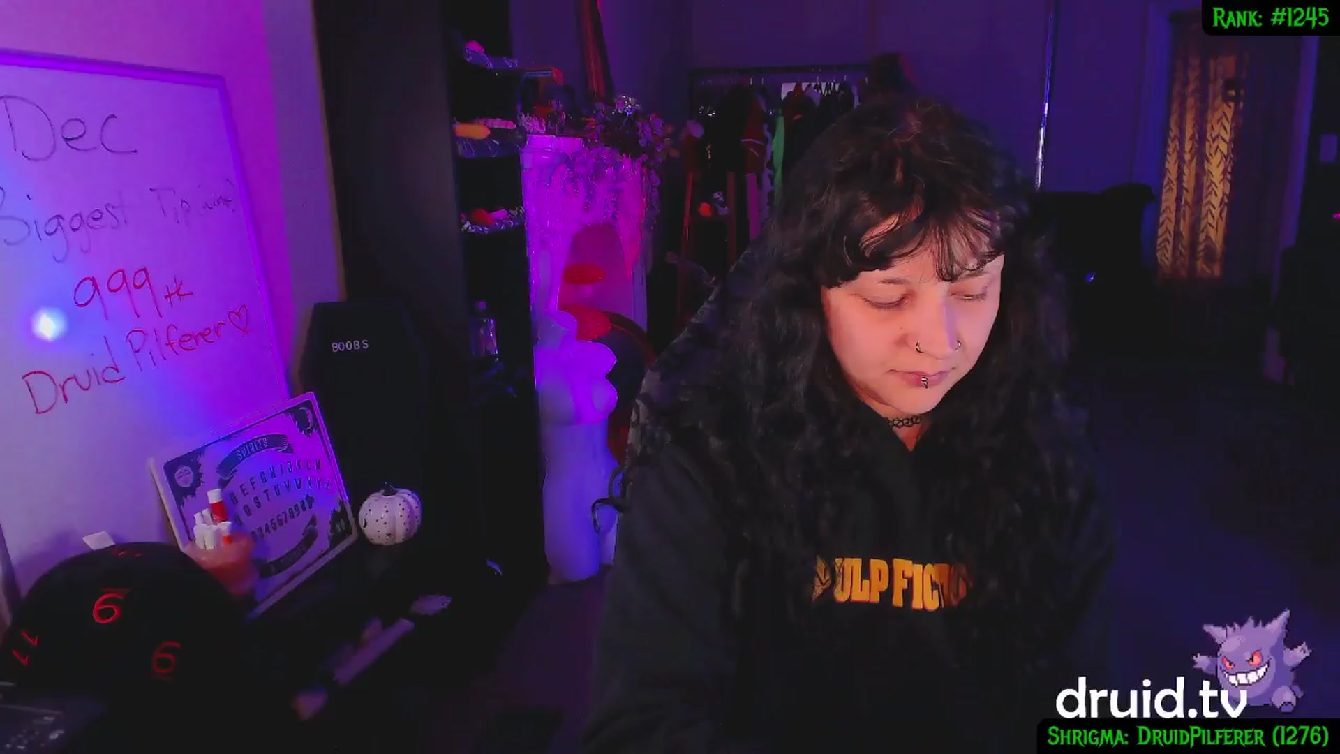 Gallery image thumbnail from druidjpg's myfreecams stream on, 12/20/2024, 05:50 image 14 of 20