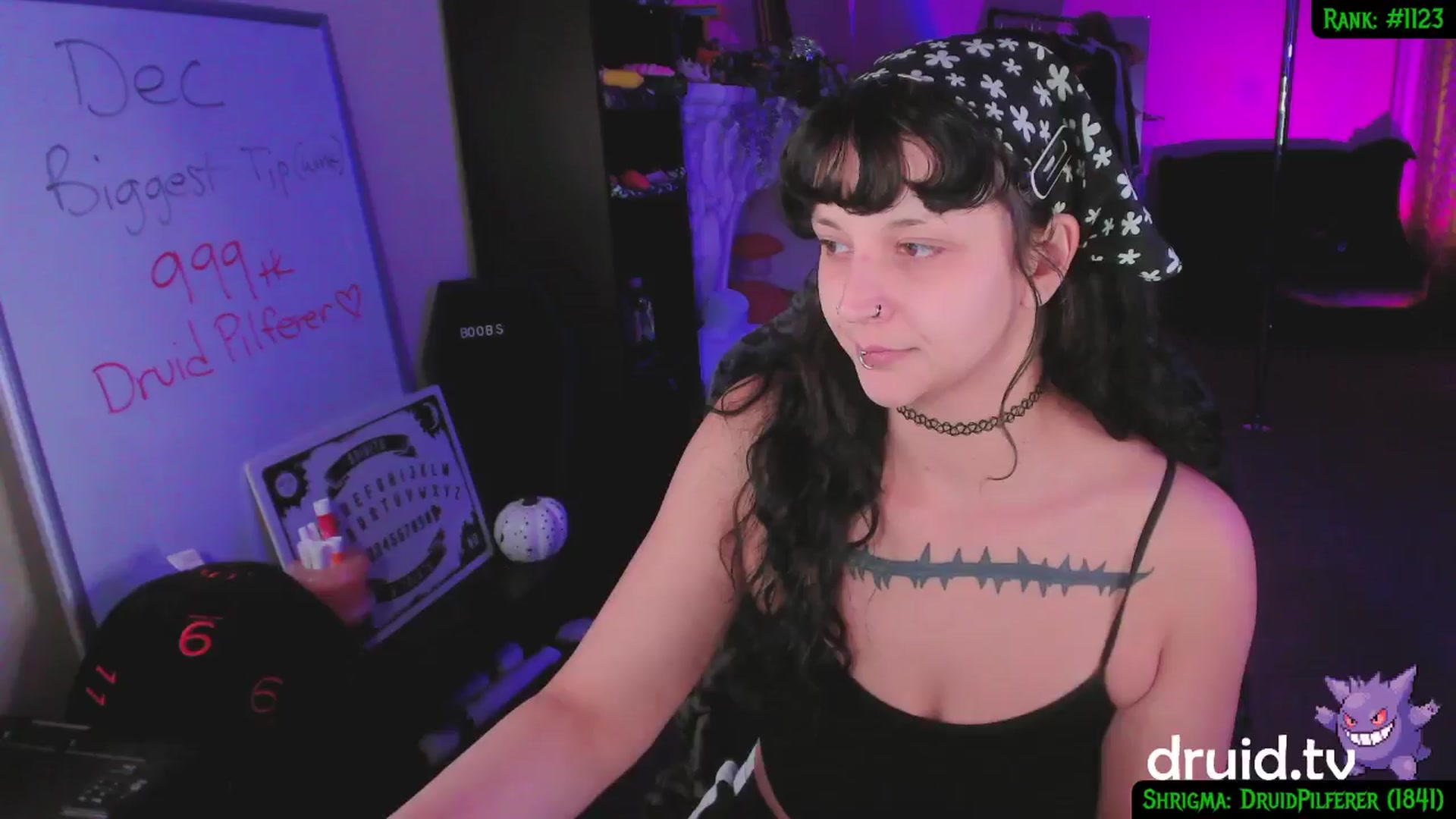 Gallery image thumbnail from druidjpg's myfreecams stream on, 12/21/2024, 03:52 image 12 of 20