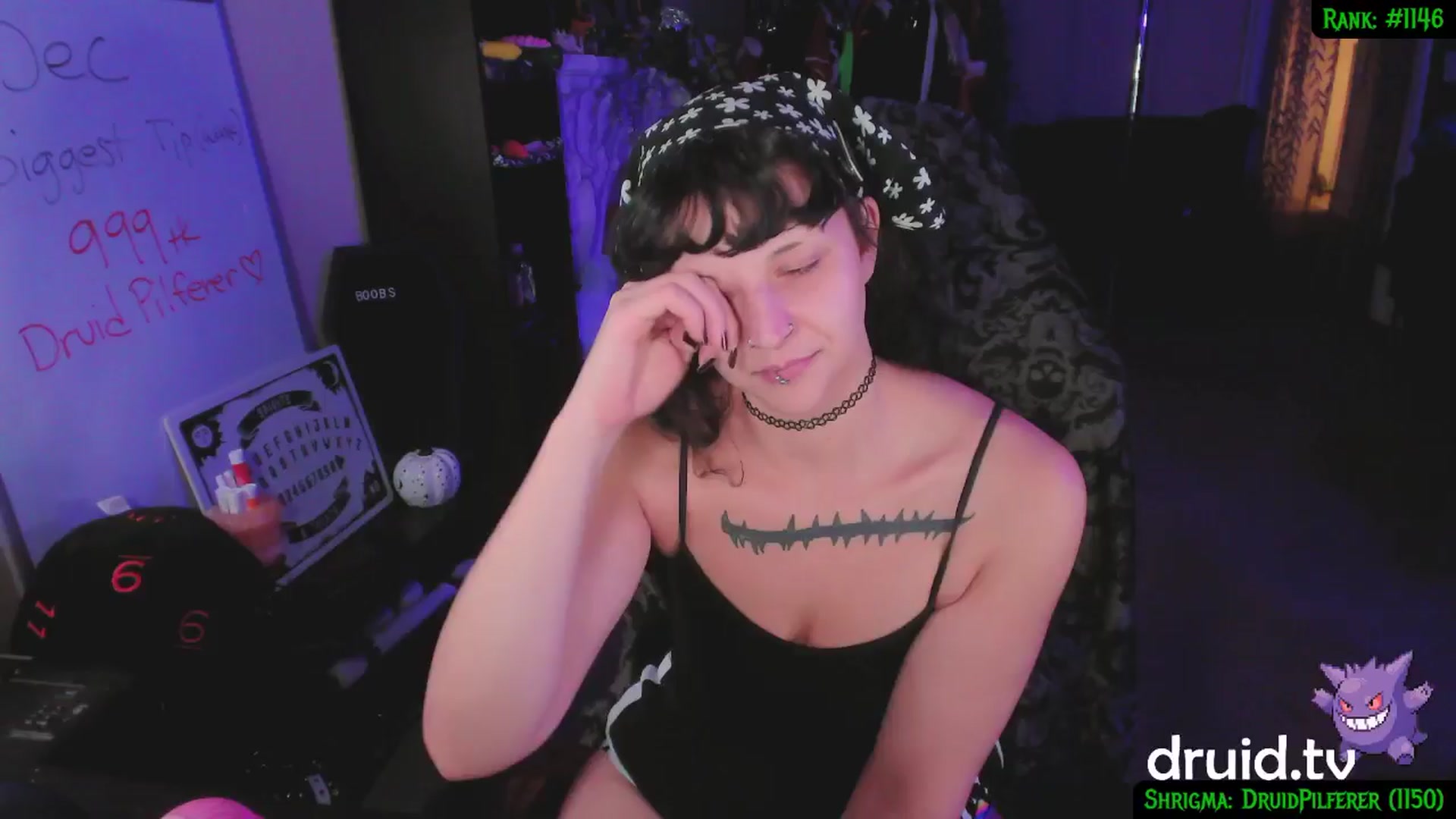 Gallery image thumbnail from druidjpg's myfreecams stream on, 12/21/2024, 03:52 image 9 of 20