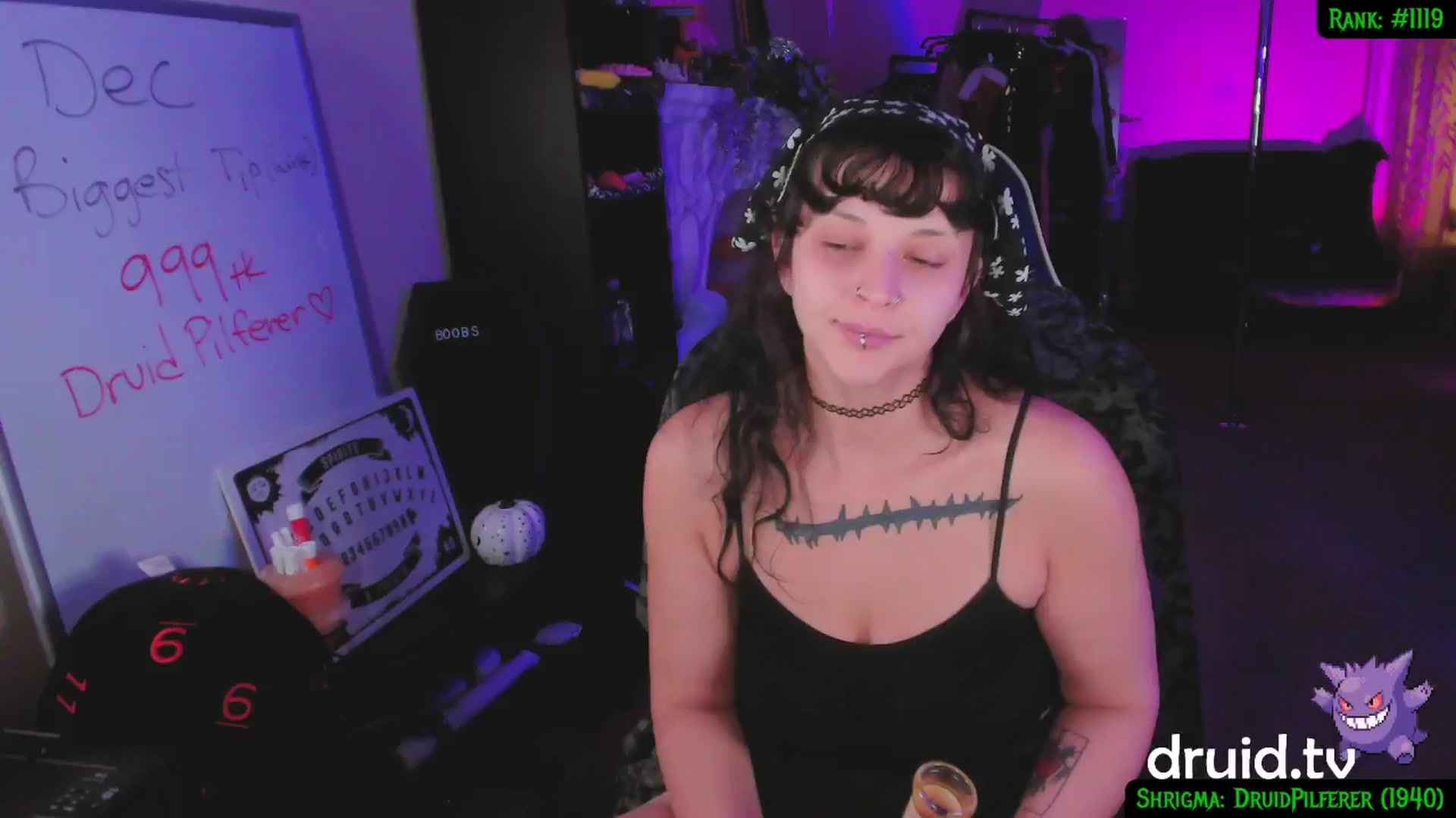 Gallery image thumbnail from druidjpg's myfreecams stream on, 12/21/2024, 03:52 image 15 of 20