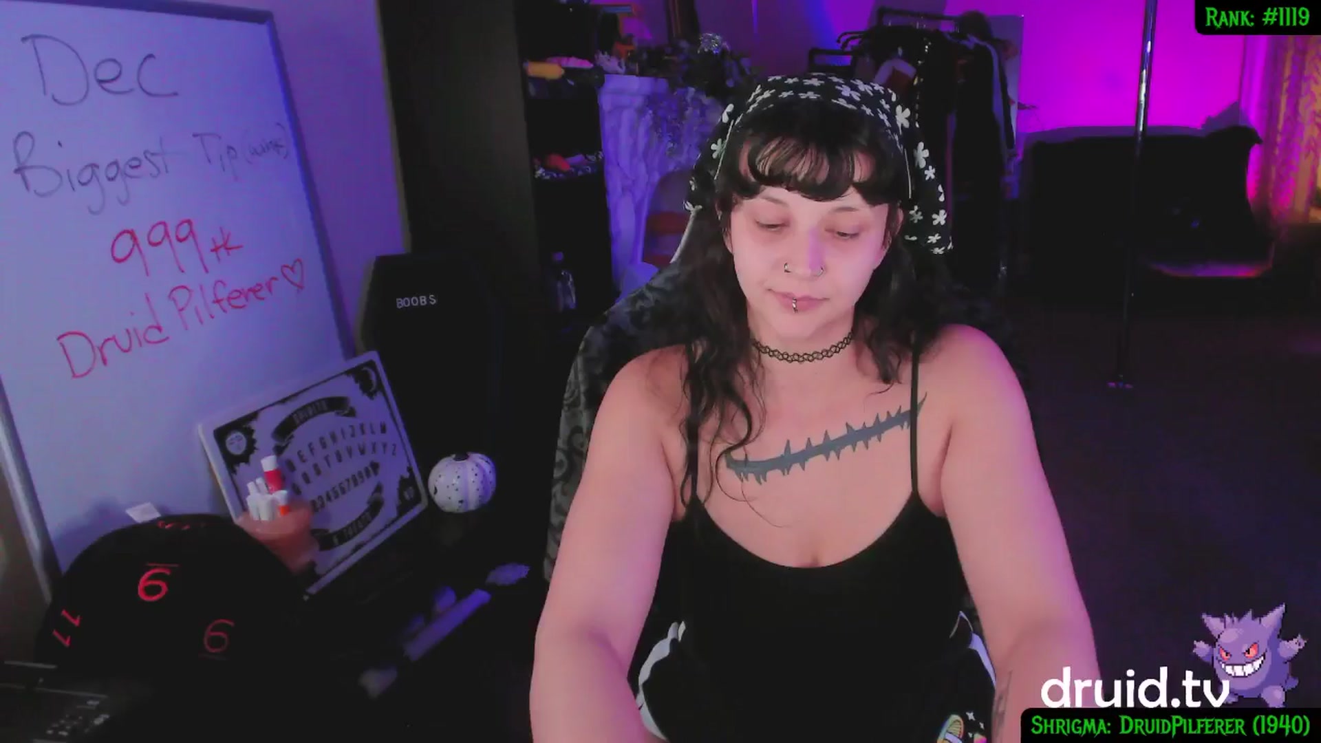 Gallery image thumbnail from druidjpg's myfreecams stream on, 12/21/2024, 03:52 image 14 of 20