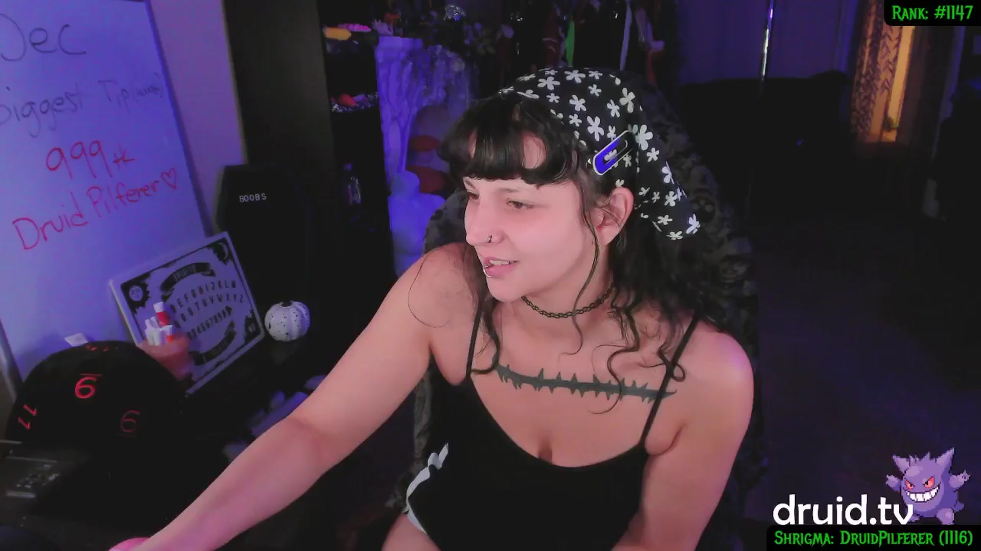 Gallery image thumbnail from druidjpg's myfreecams stream on, 12/21/2024, 03:52 image 6 of 20