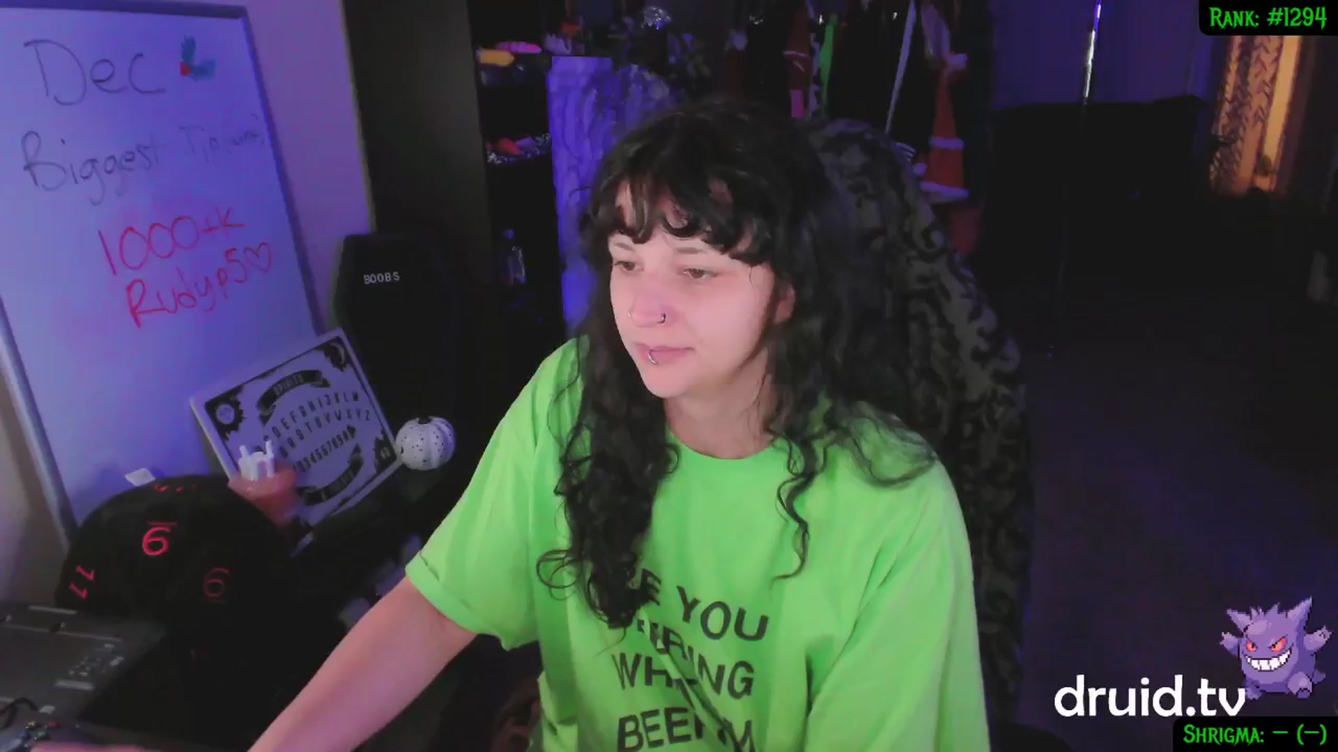 Gallery image thumbnail from druidjpg's myfreecams stream on, 12/24/2024, 05:36 image 2 of 20